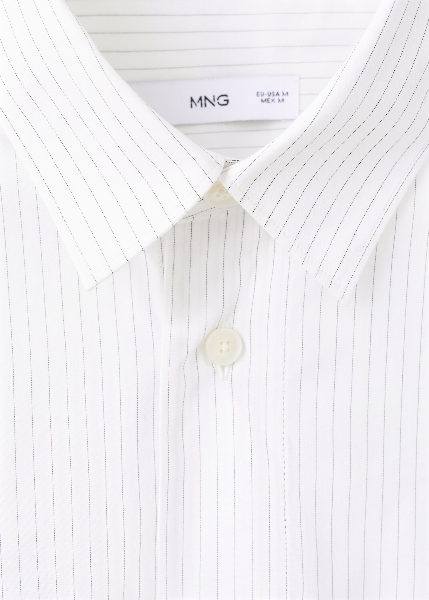 Chemise 100 % coton à rayures coupe relaxed fit - Détail de l'article 8