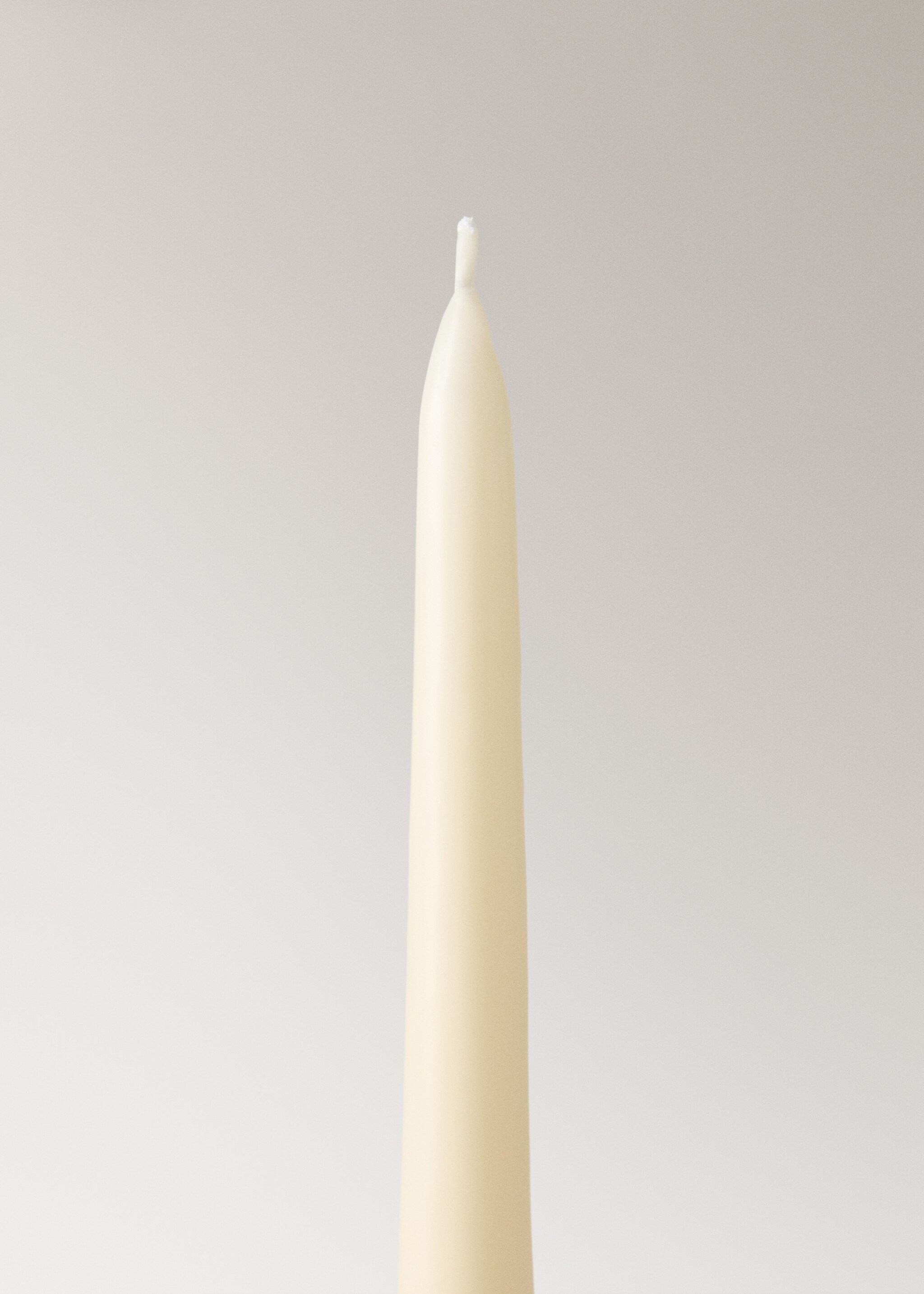 Conical decorative candles - Details of the article 1, Off White. Ref: 17049214-00.