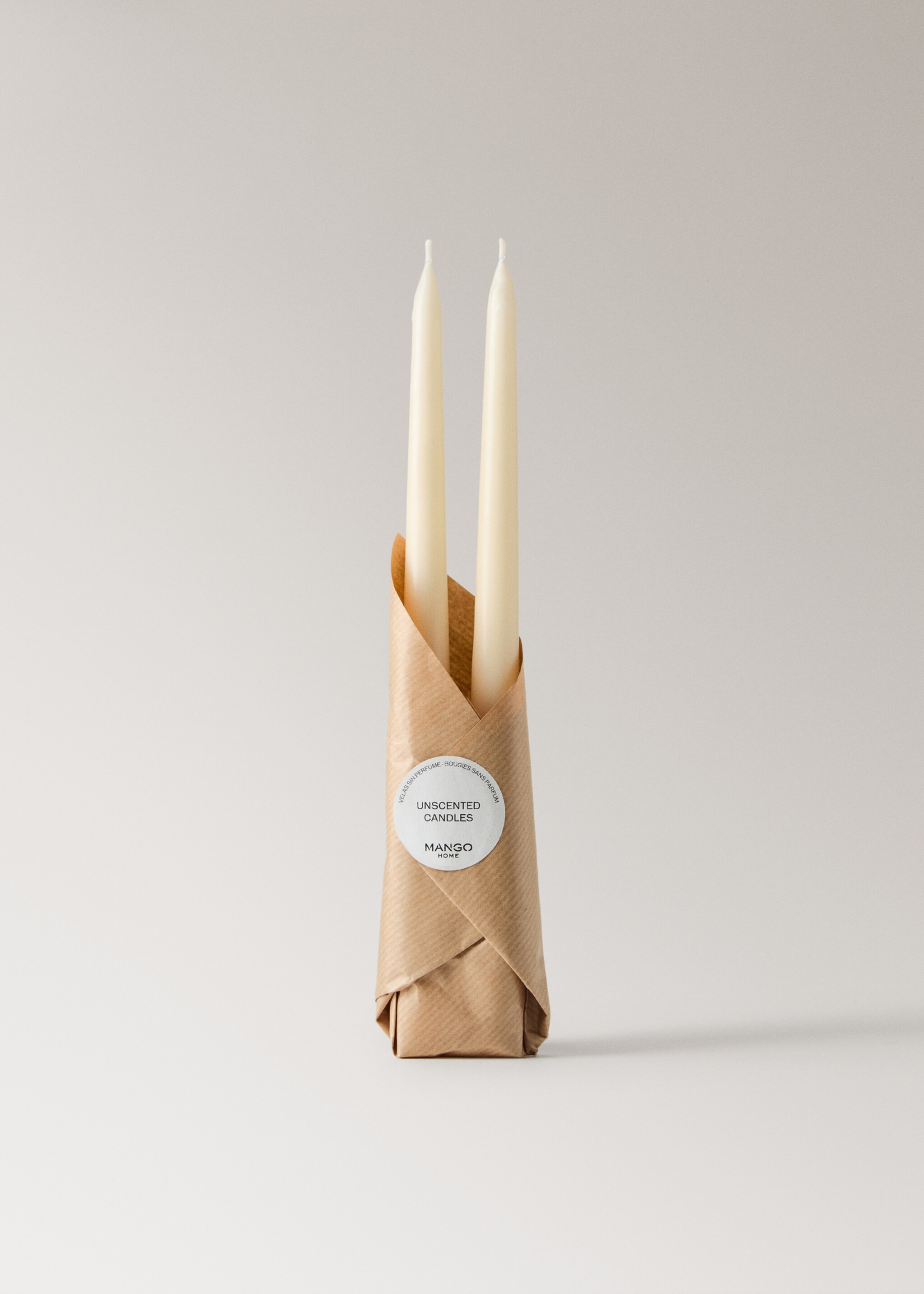 Conical decorative candles - Details of the article 3, Off White. Ref: 17049214-00.