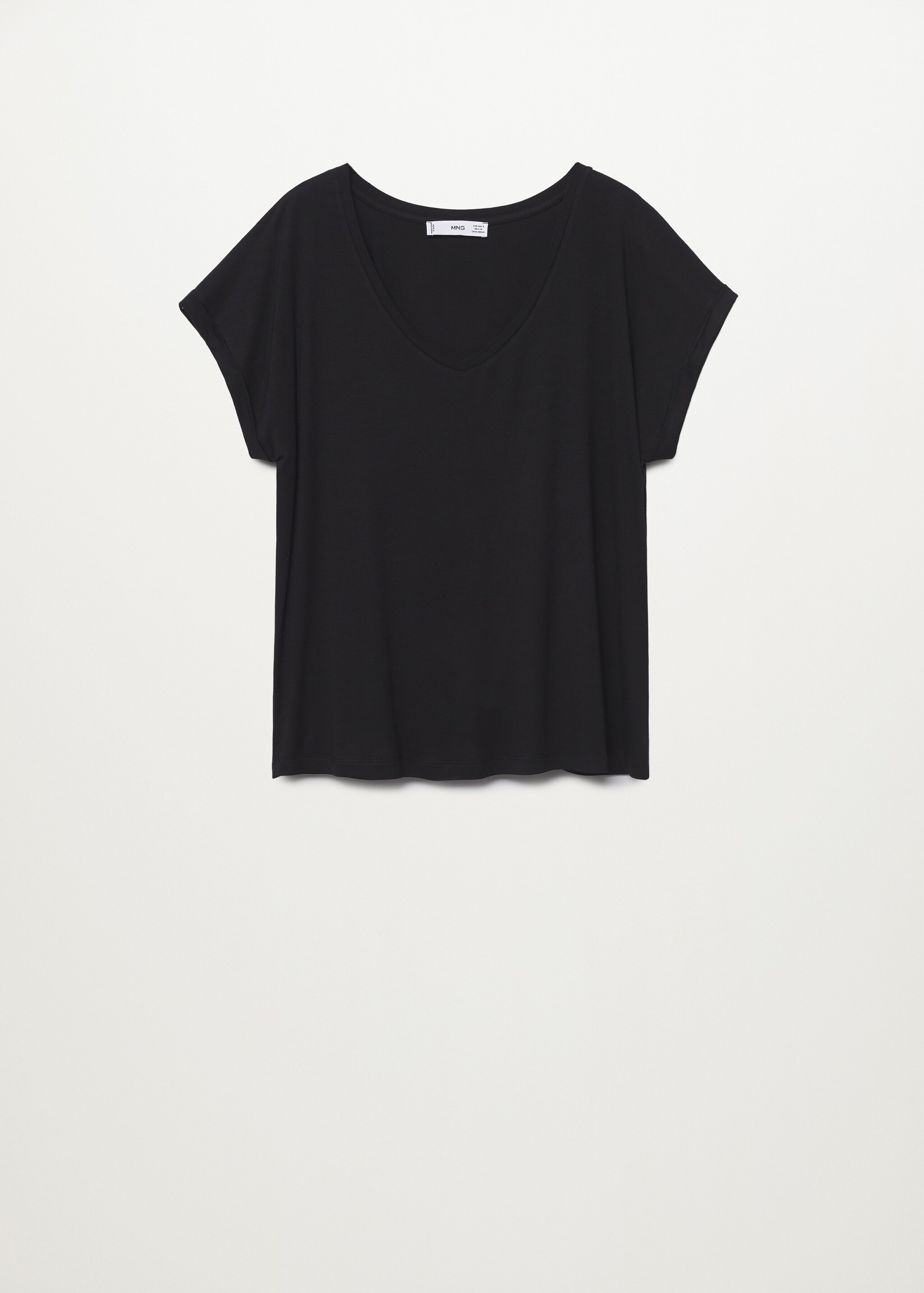 V-neckline essential T-shirt - Article without model
