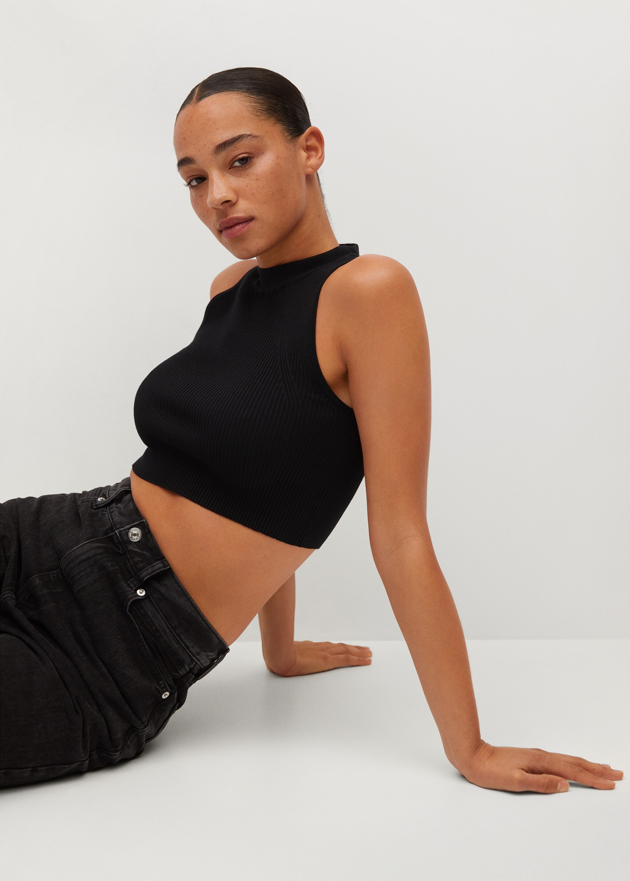 Ribbed crop top - Details of the article 2