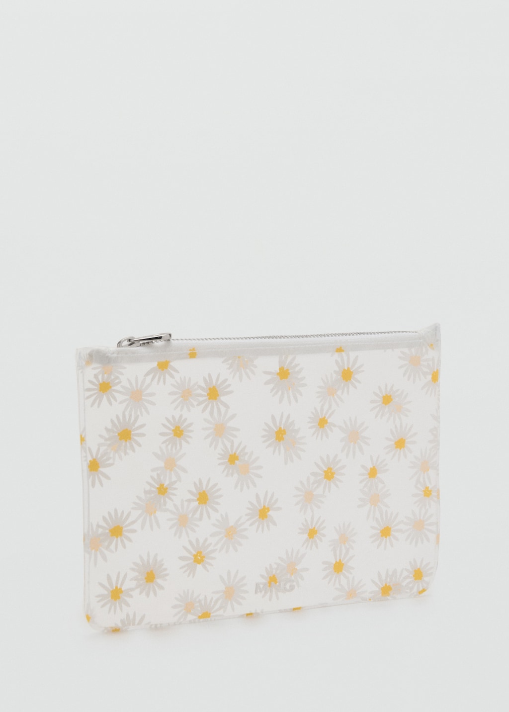 Mini vinyl flower toiletry bag