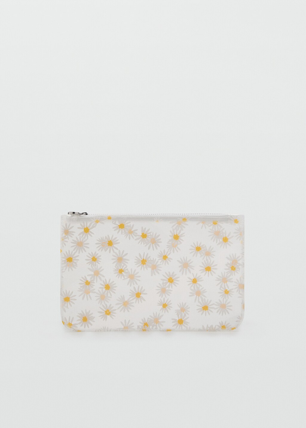 Mini vinyl flower toiletry bag