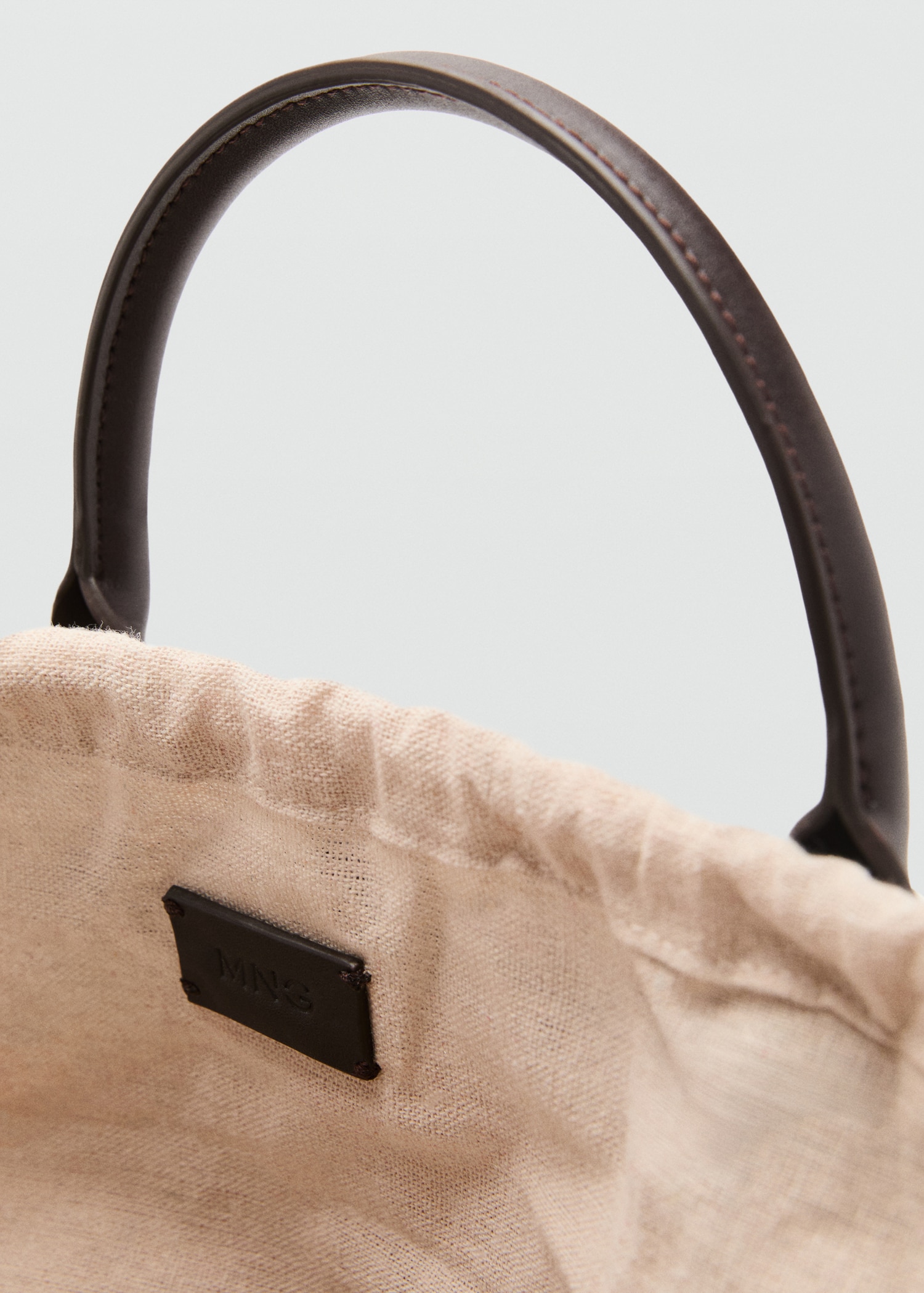Large natural fibre bag with double handle - Details of the article 2