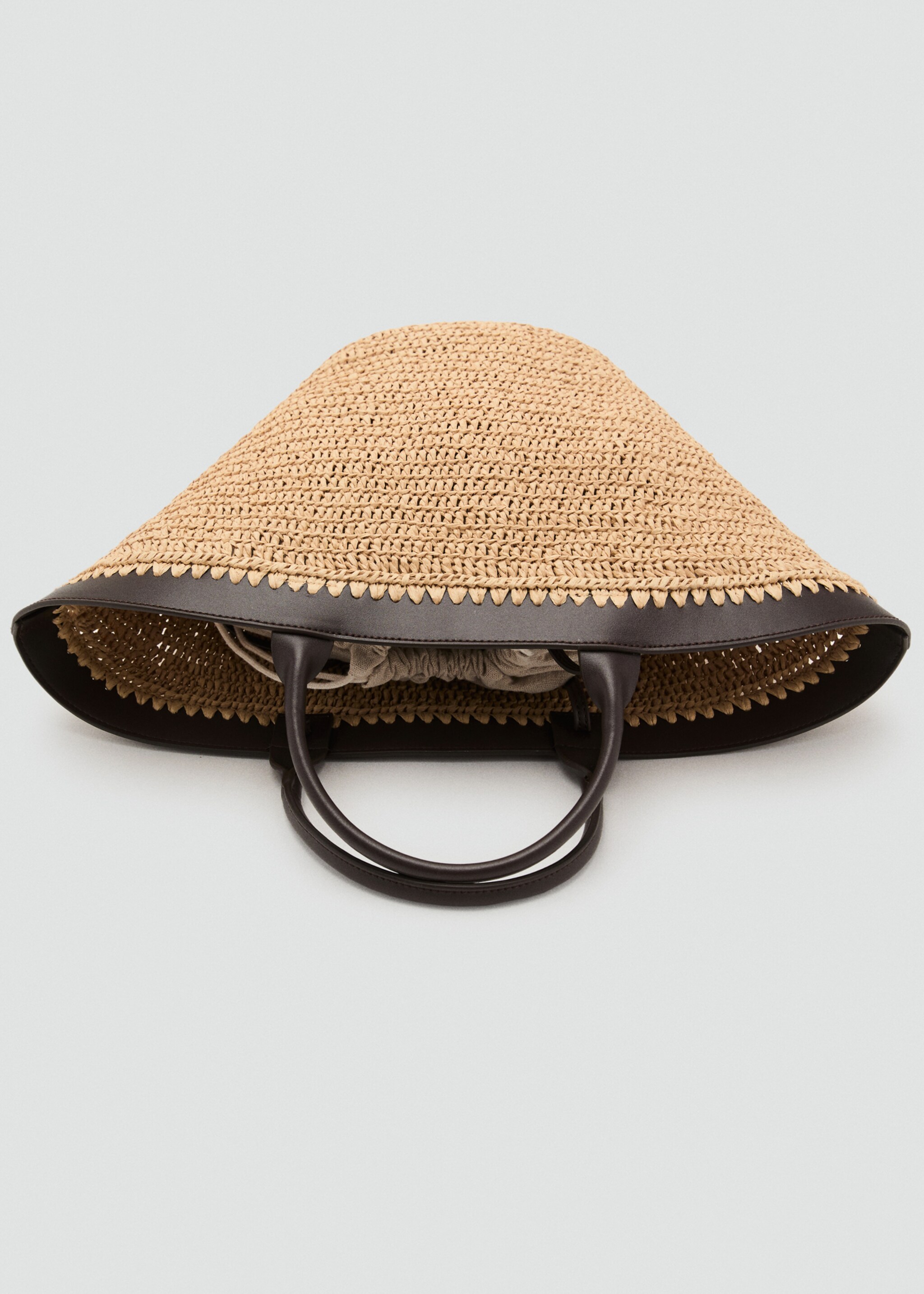 Large natural fibre bag with double handle - Details of the article 3