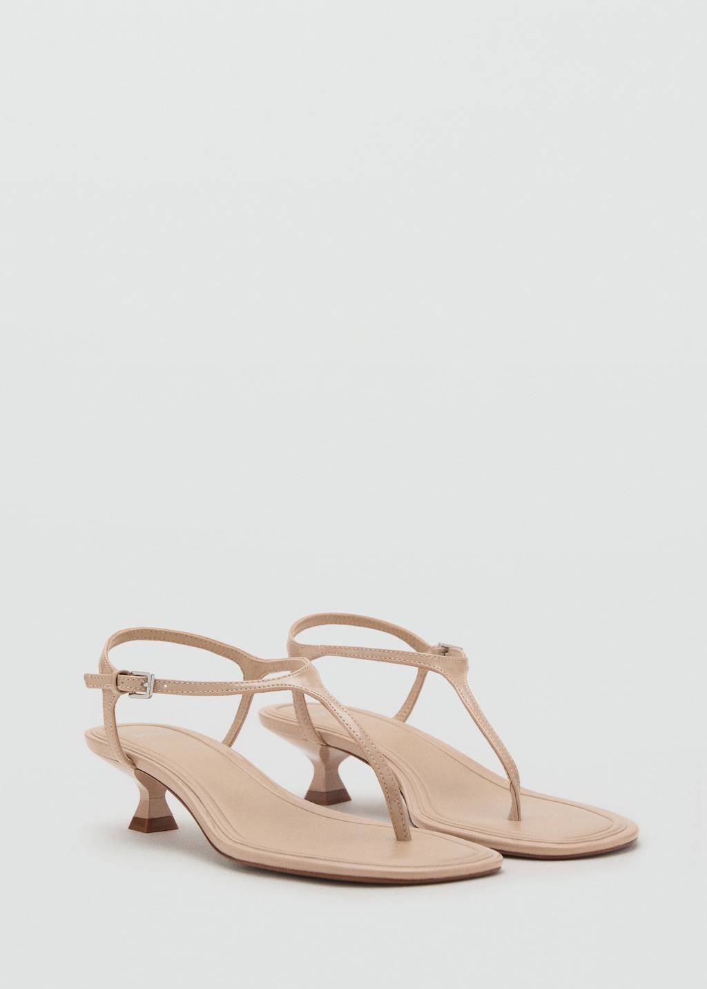 Kitten heel sandals with straps - image 2