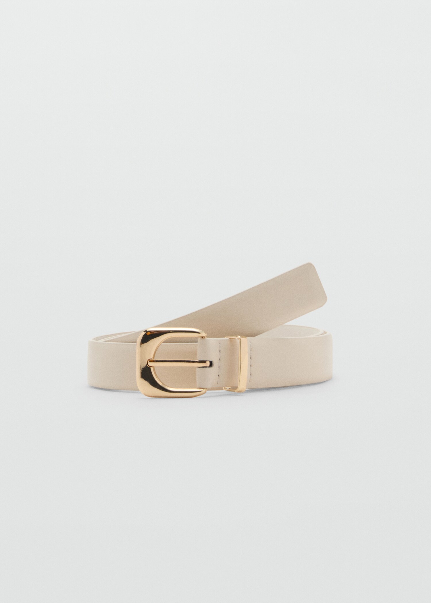 Leather effect belt with buckle - Article without model