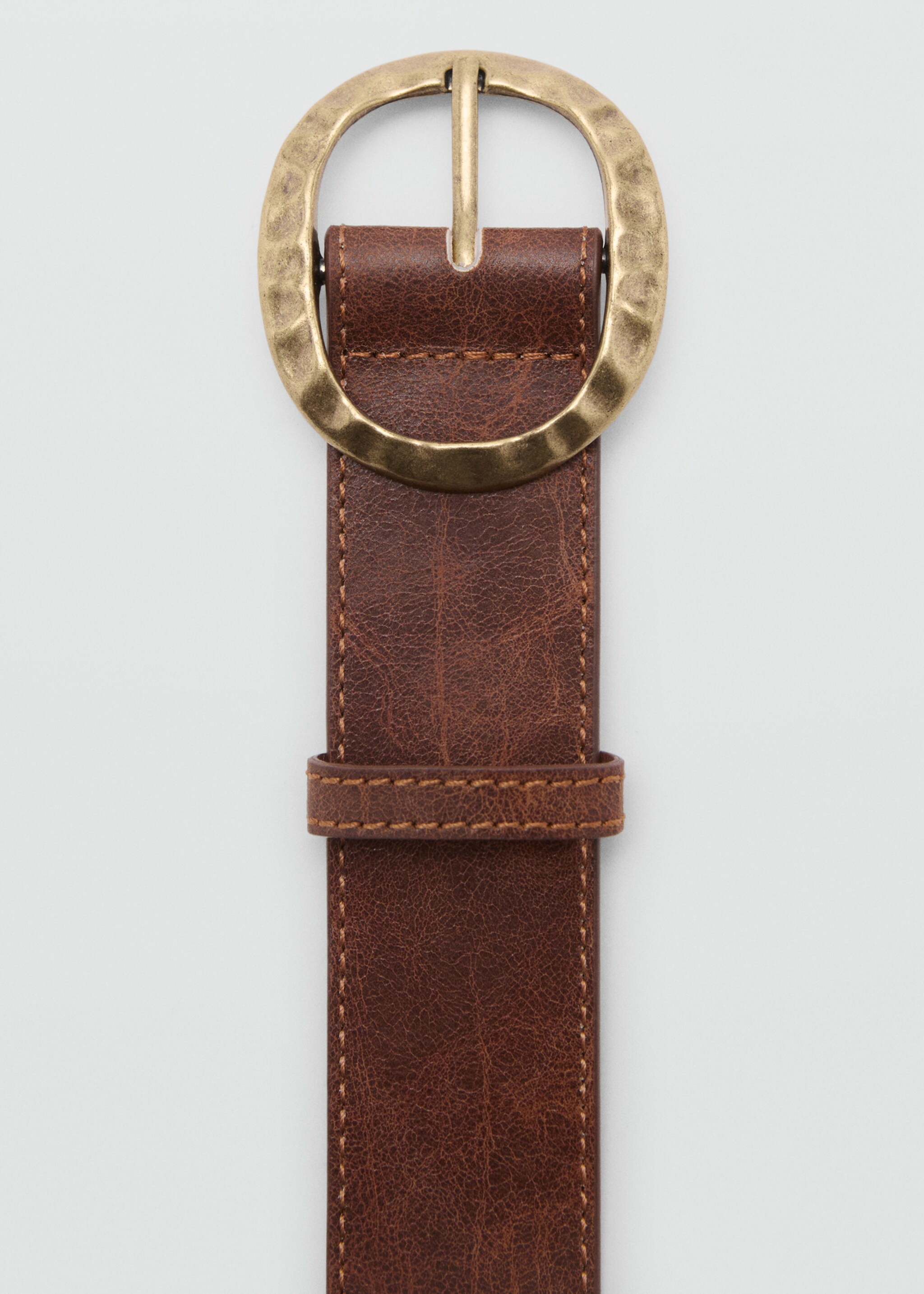 Ceinture boucle ronde texturée - Détail de l'article 1