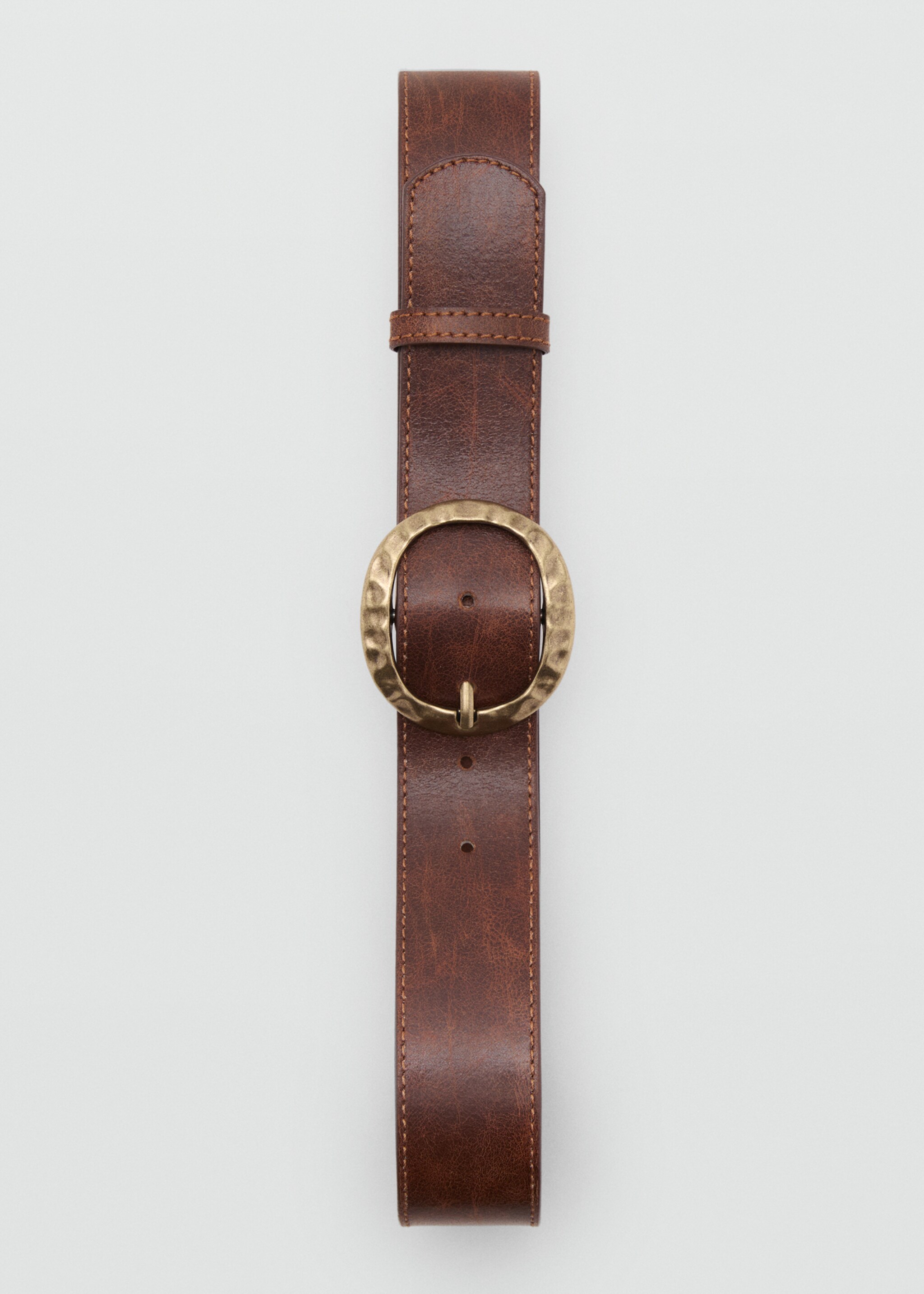 Textured belt with round buckle - Details of the article 2