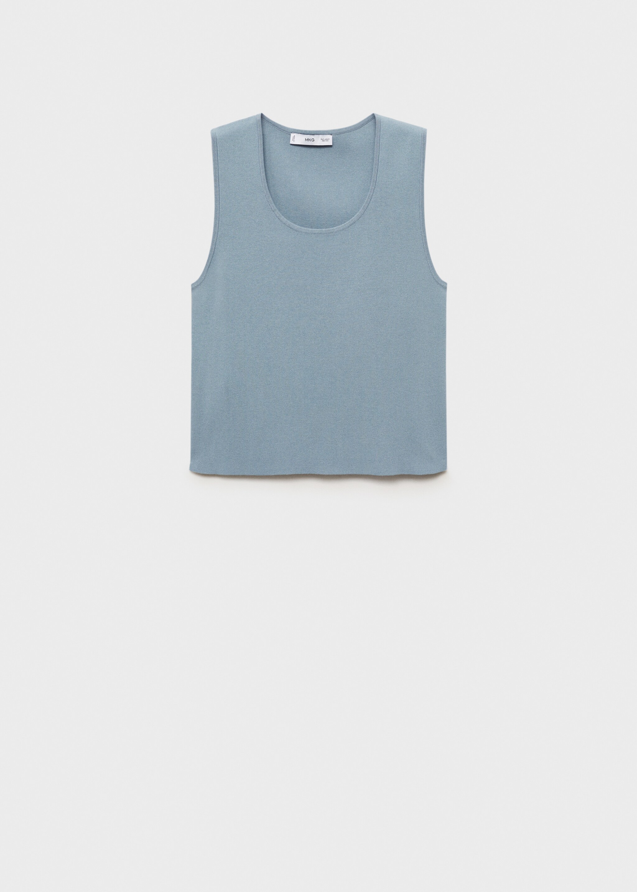 Low-cut knitted crop top - Article without model