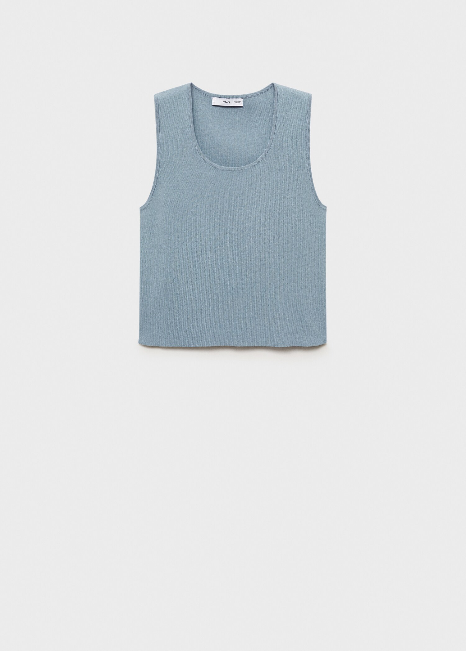 Low-cut knitted crop top - Article without model