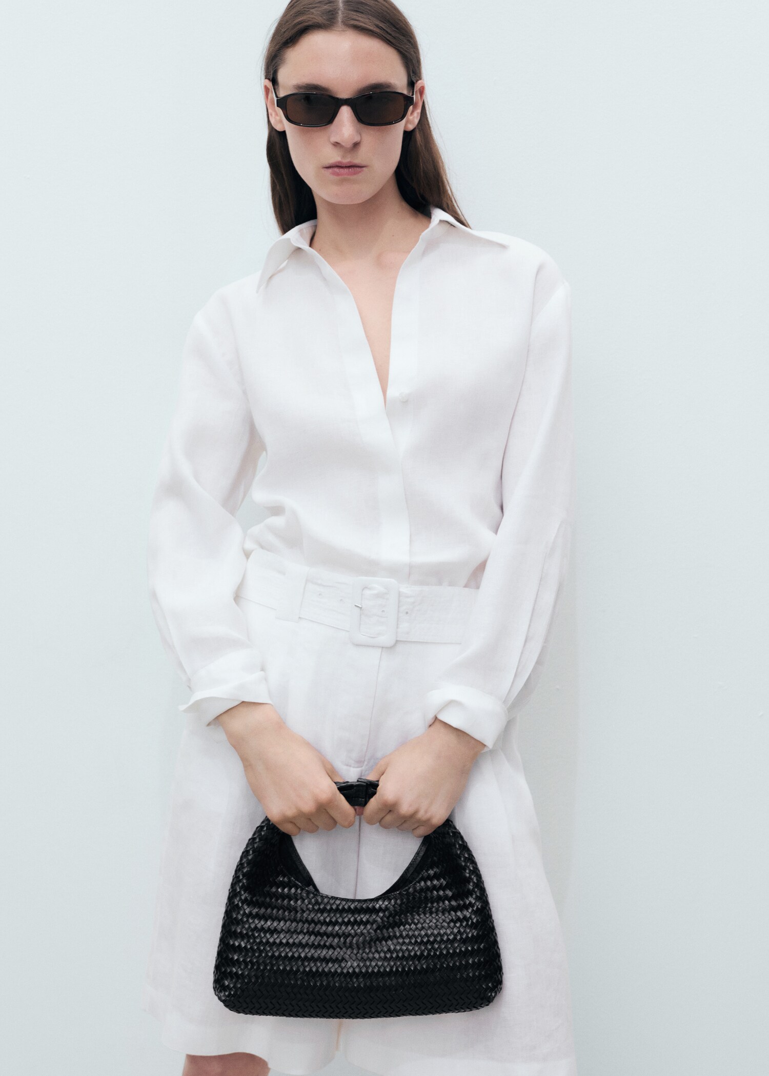 Chemise lin oversize - Plan moyen