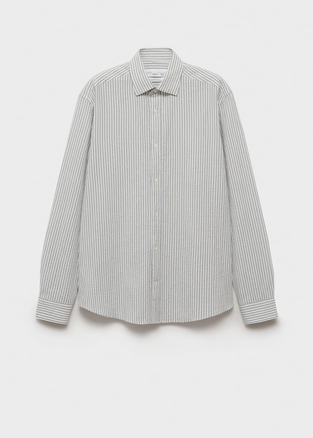Regular-fit stripe-textured shirt