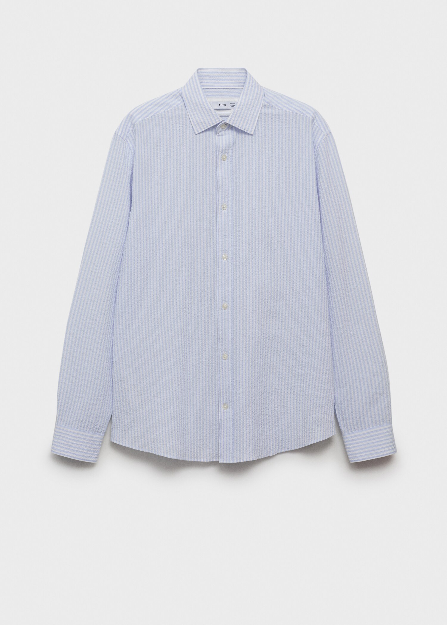Camisa regular fit textura ratlles - Article sense model