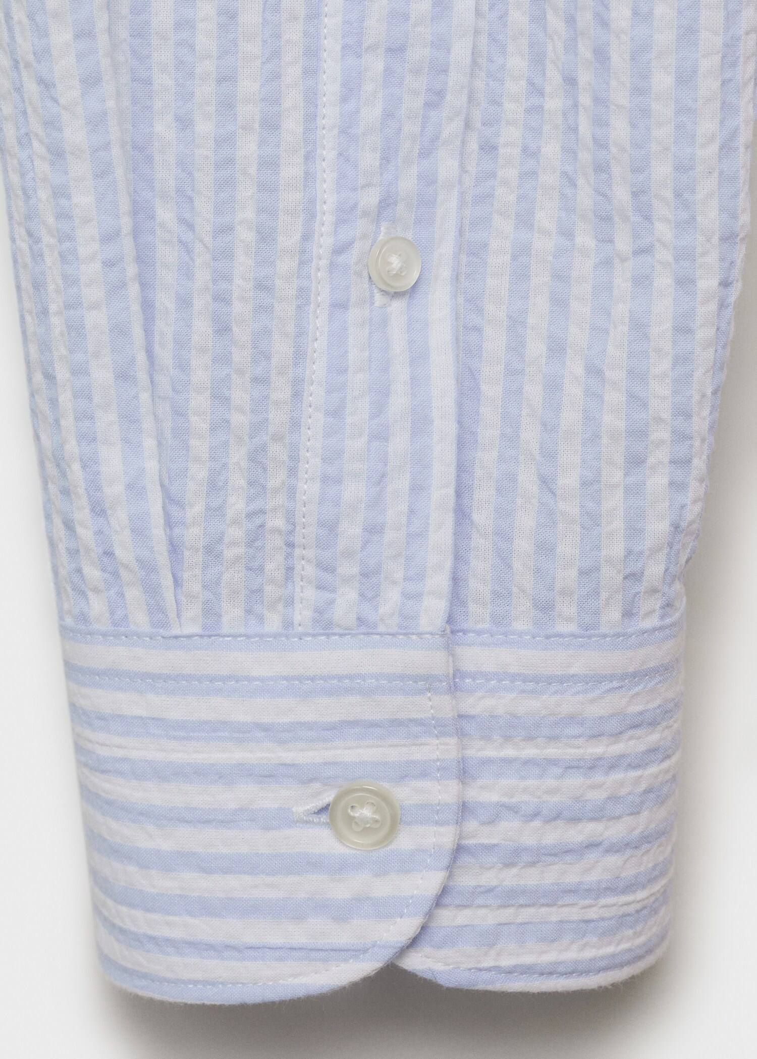 Camisa regular fit textura ratlles - Detall de l'article 0