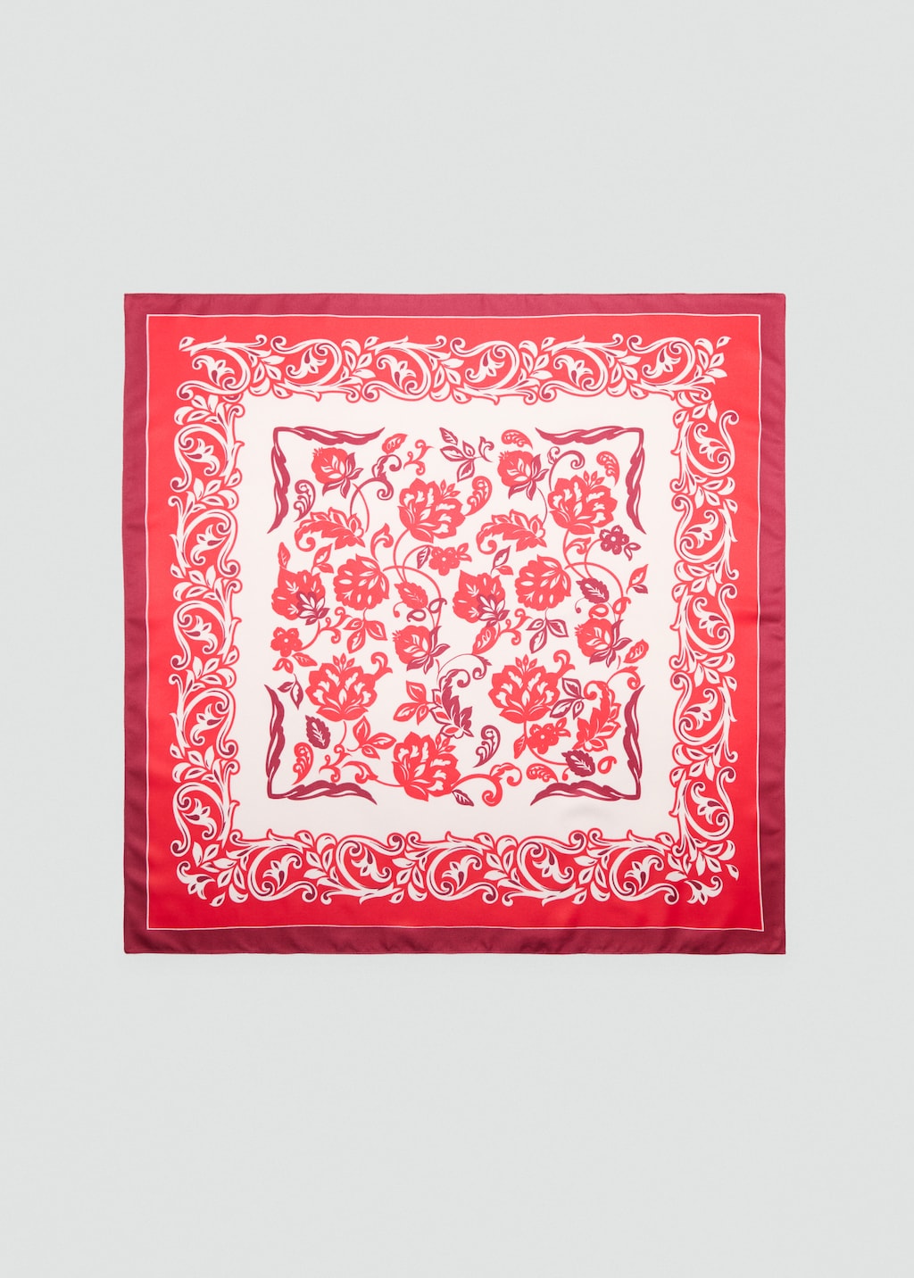 Flowers printed scarf