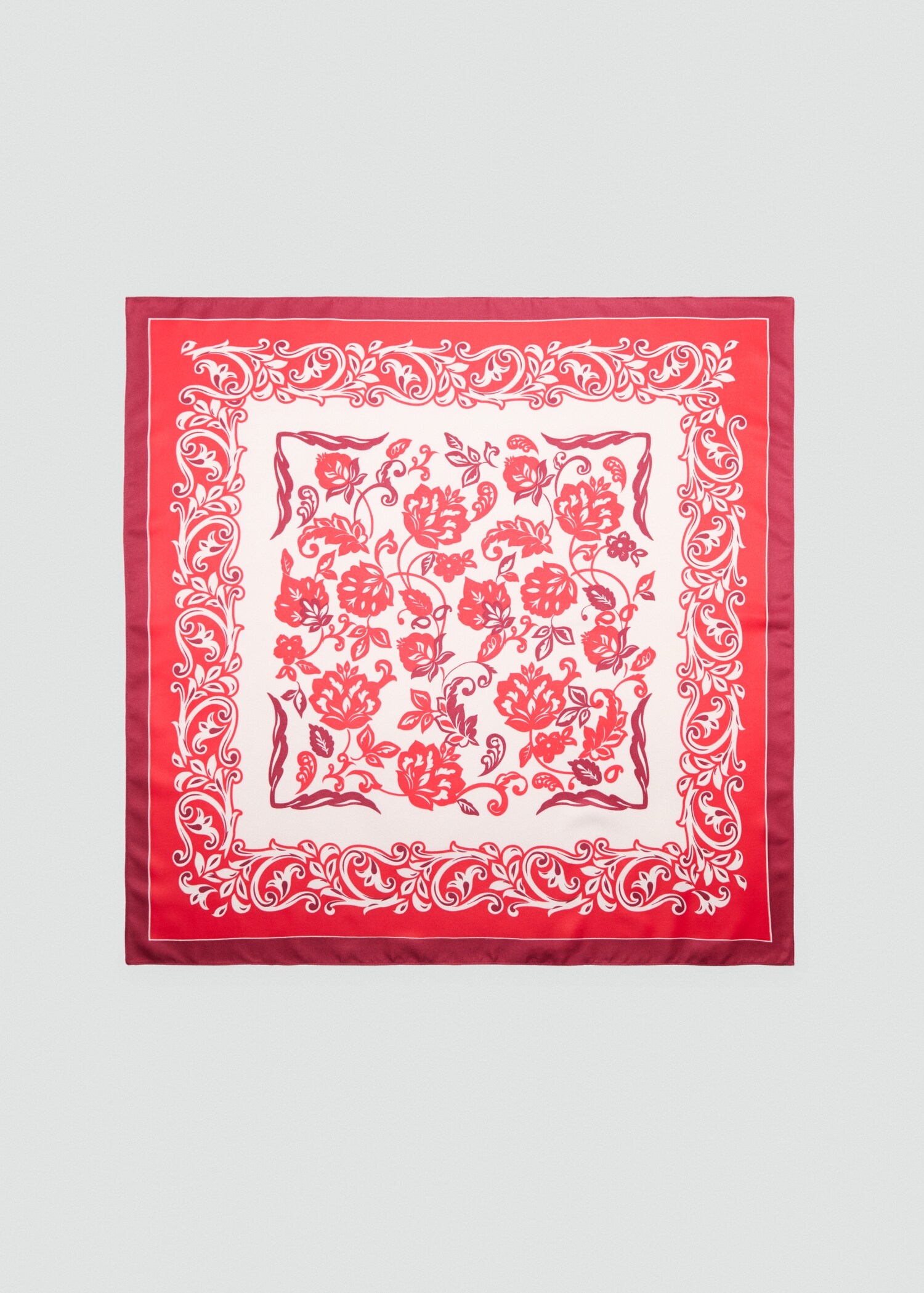 Flowers printed scarf - Article without model