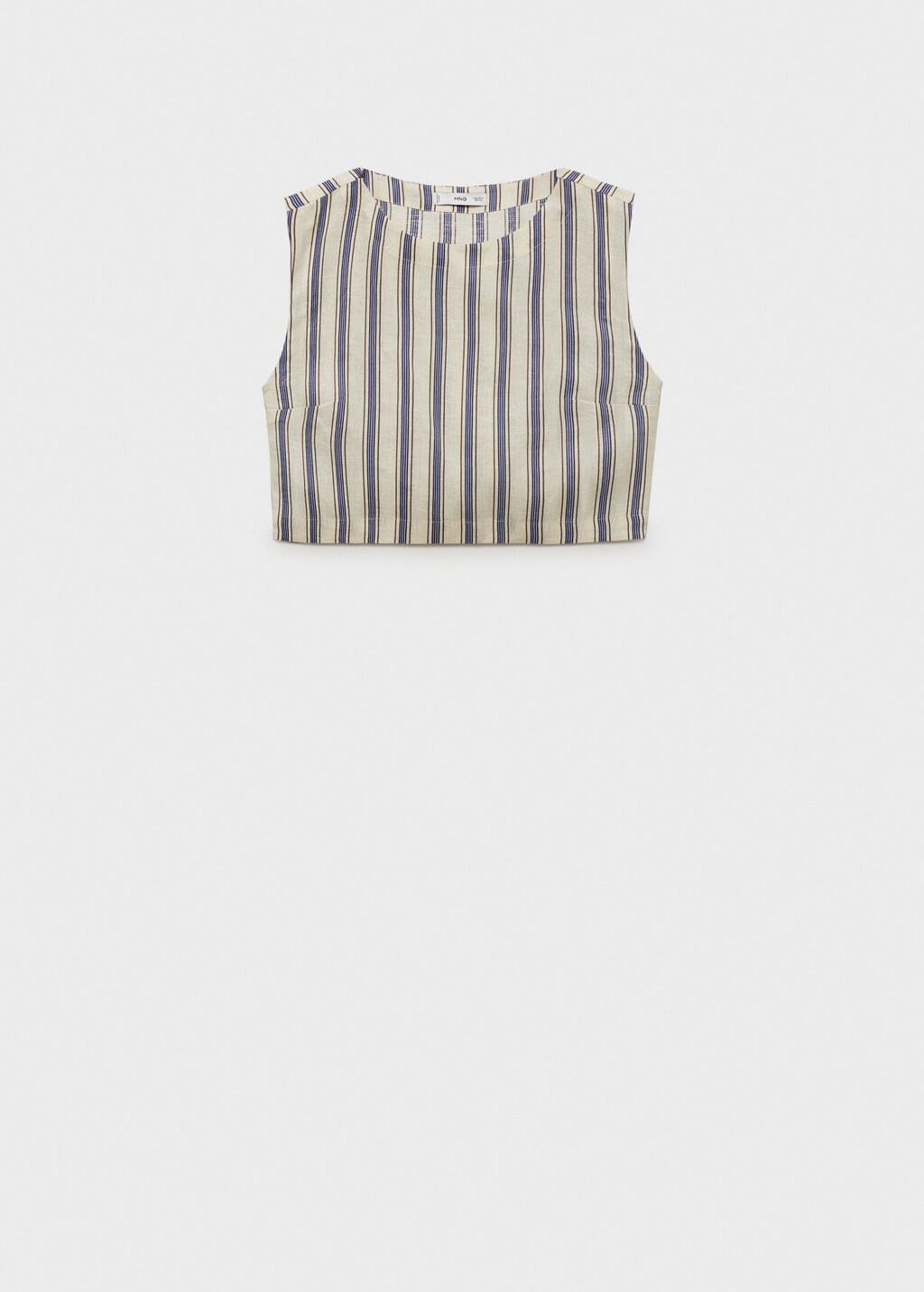 Striped linen top - image 2