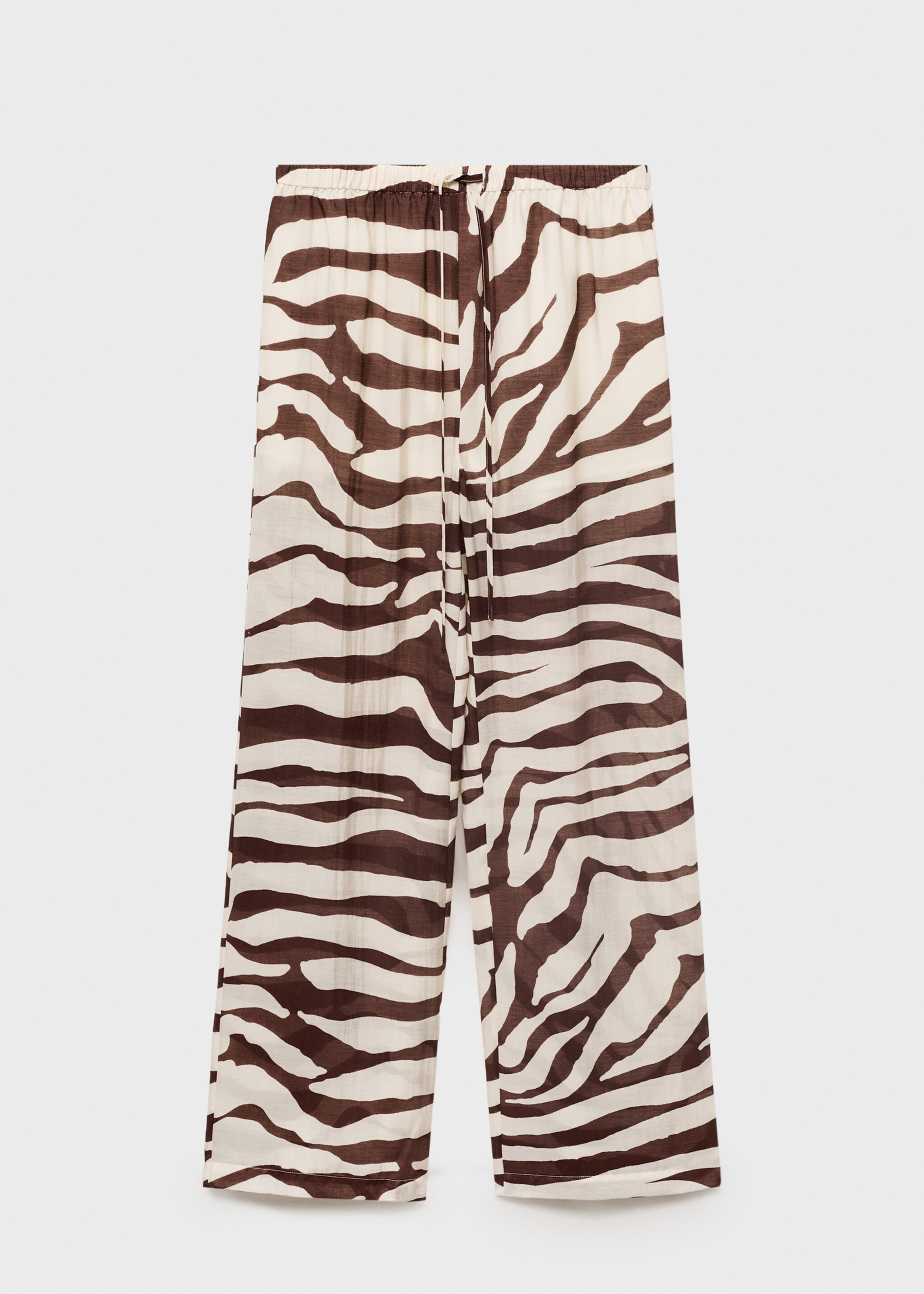 Pantalón fluido estampado cebra - Artículo sin modelo