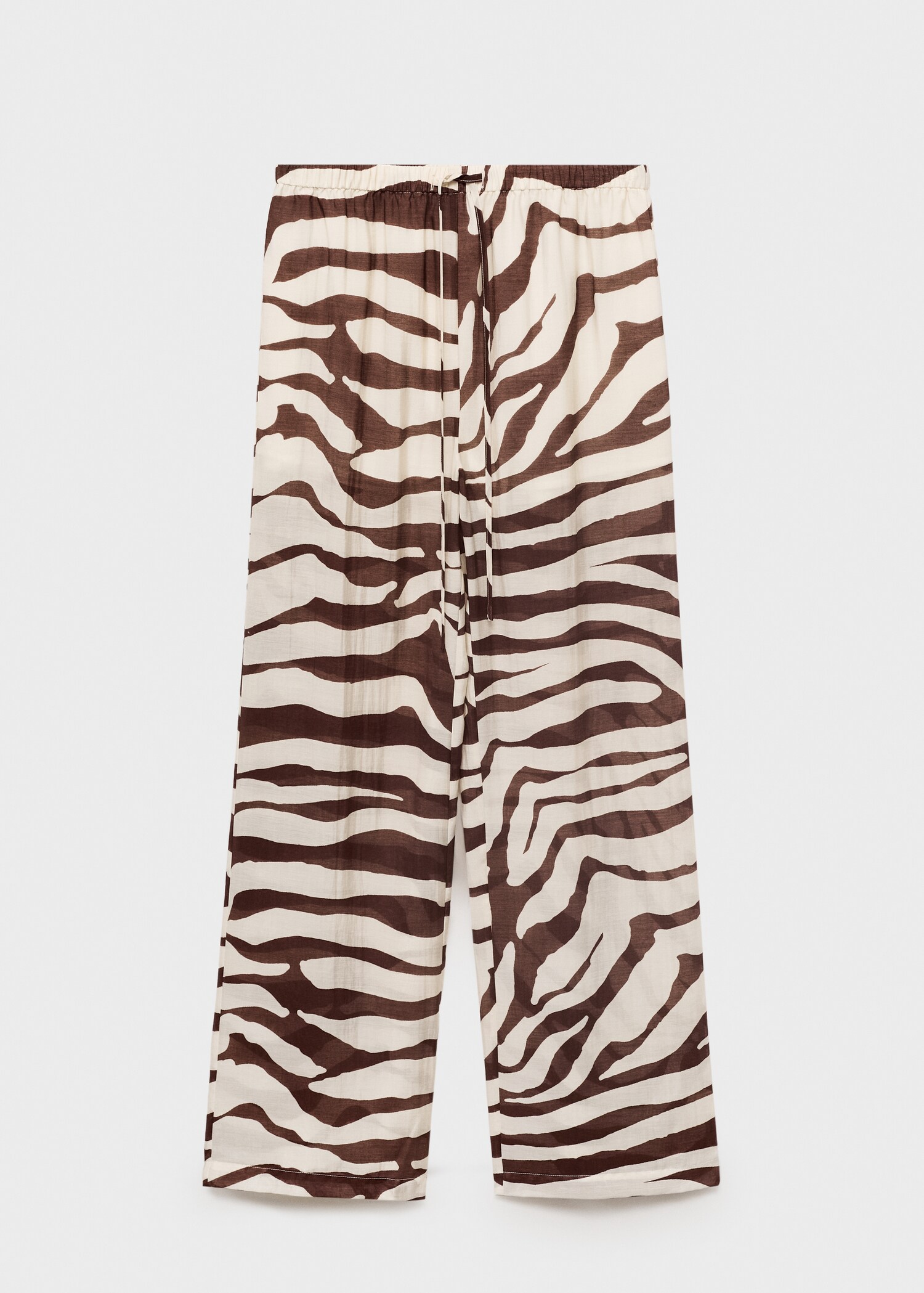 Pantalon fluide imprimé zèbre - Article sans modèle