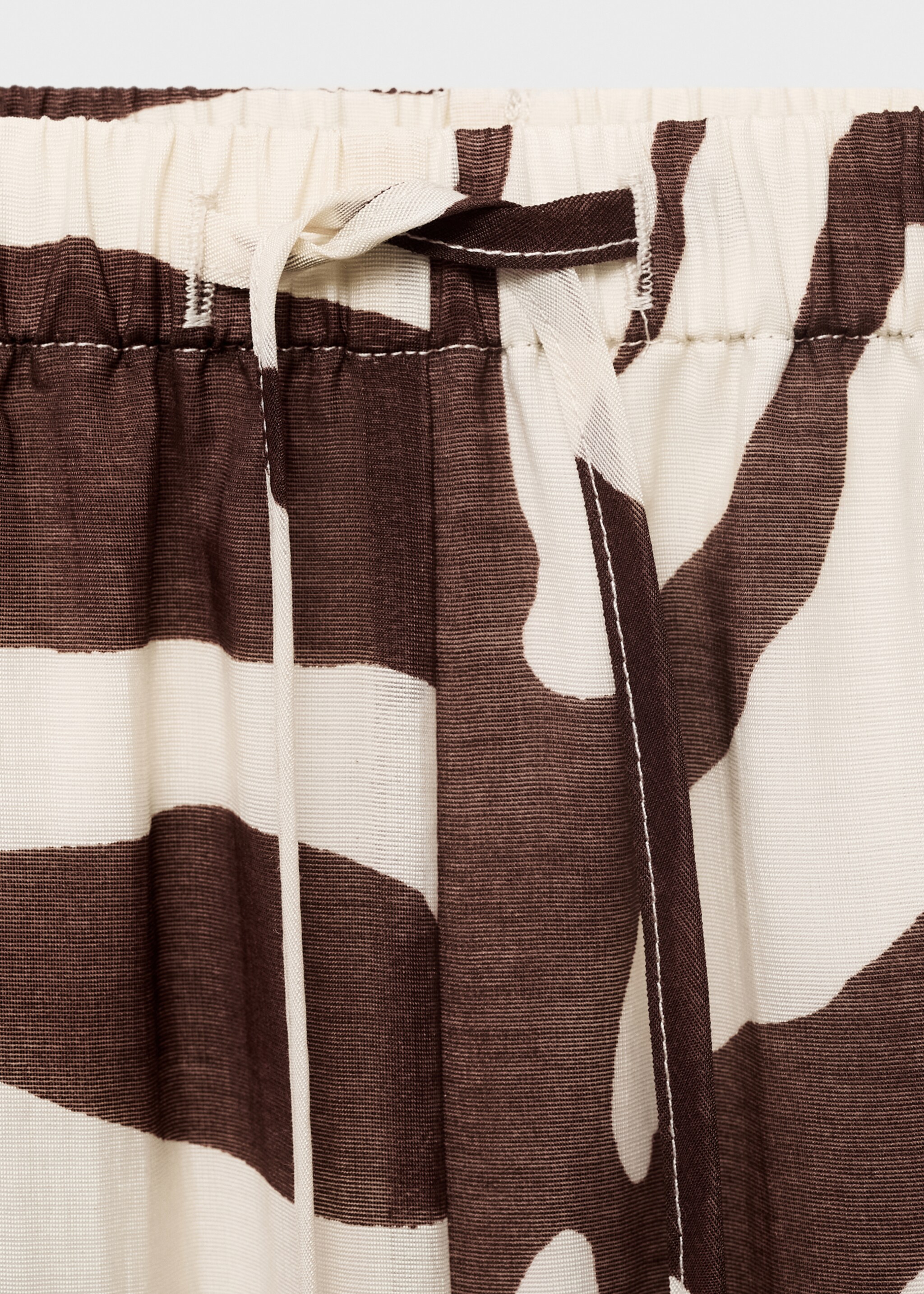 Pantalón fluido estampado cebra - Detalle del artículo 8