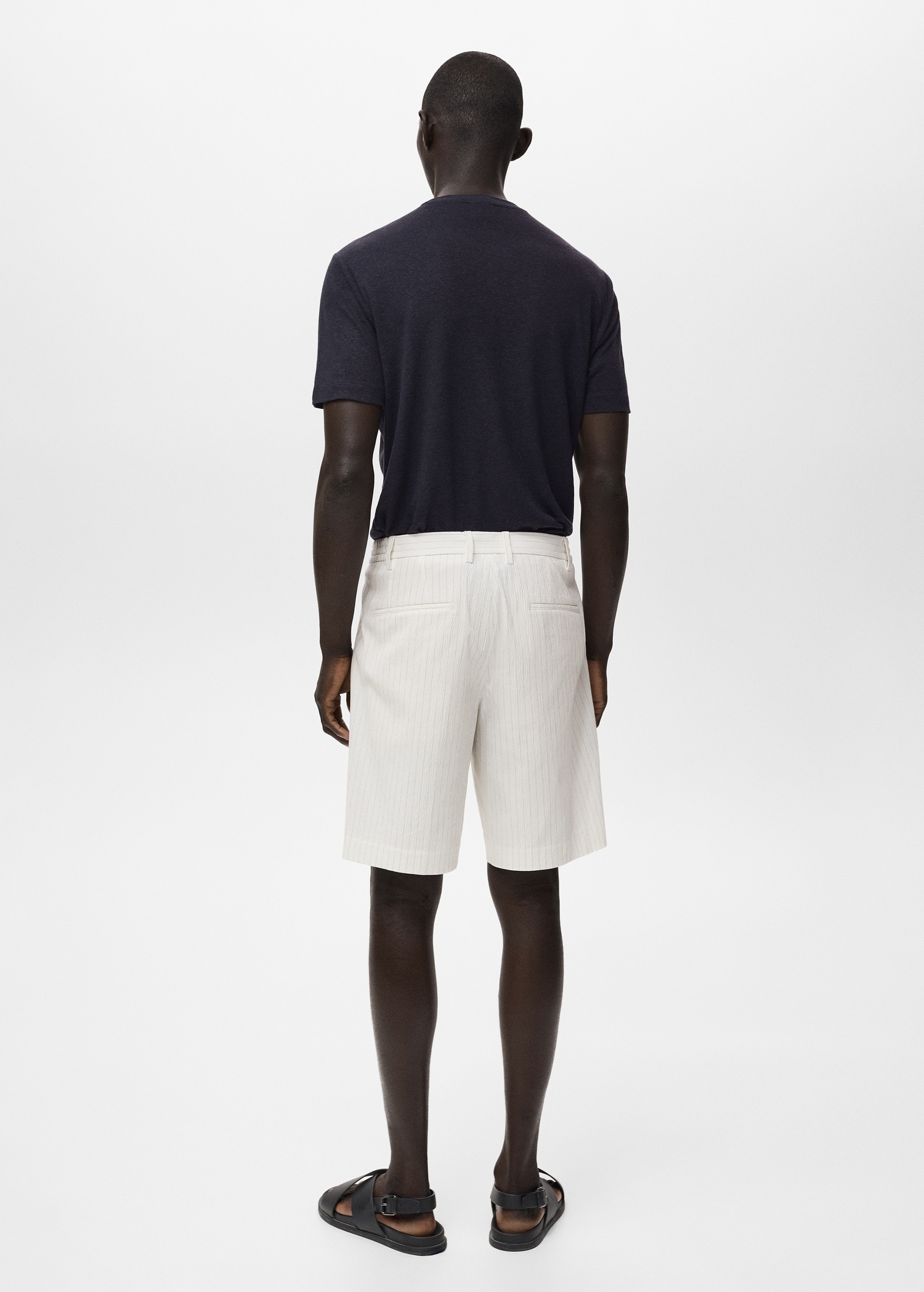 Bermudas Vaqueras Pantalon Corto Hombre Mango Slim Fit Pantalones