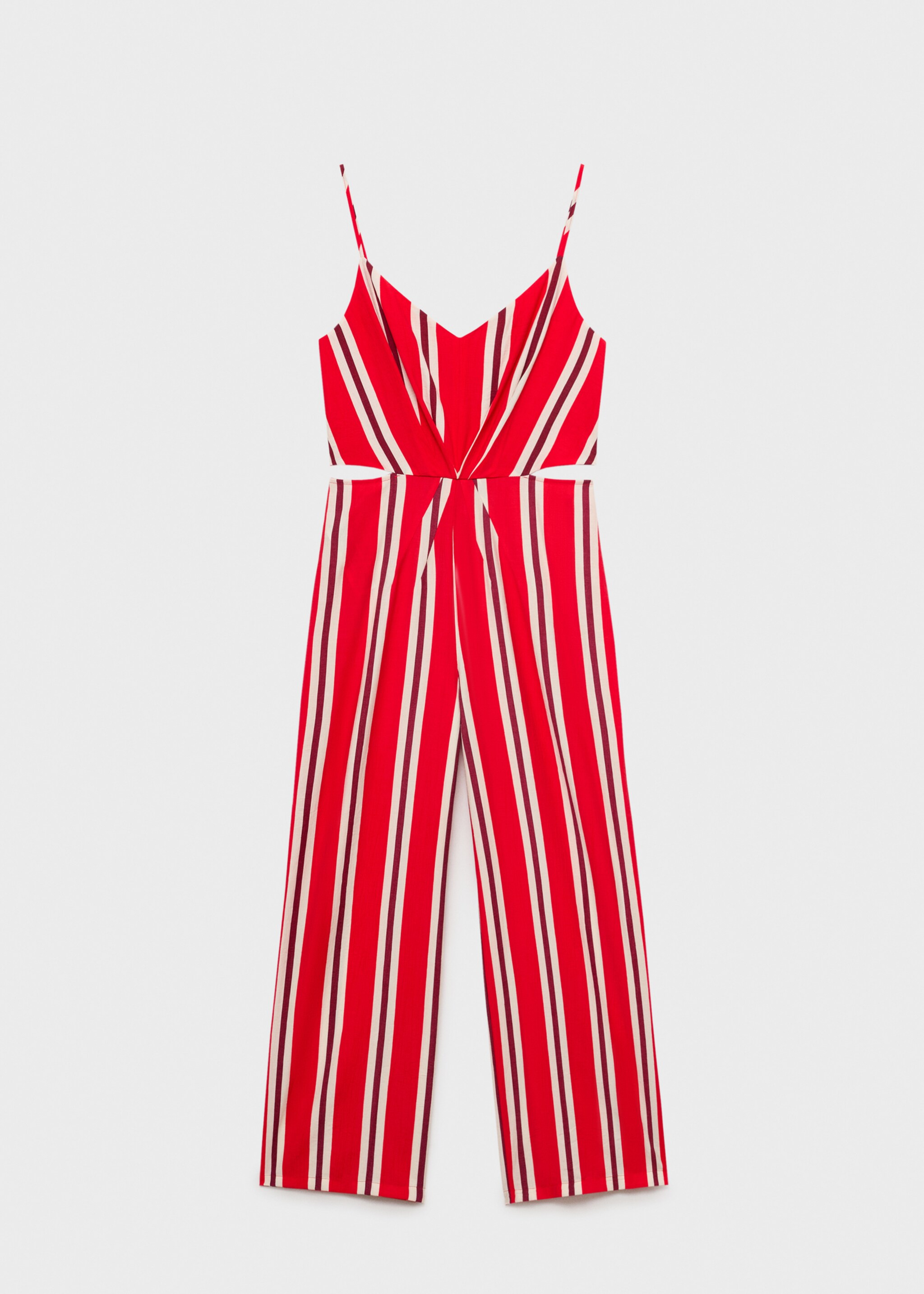Striped jumpsuit with cut-out - Article without model