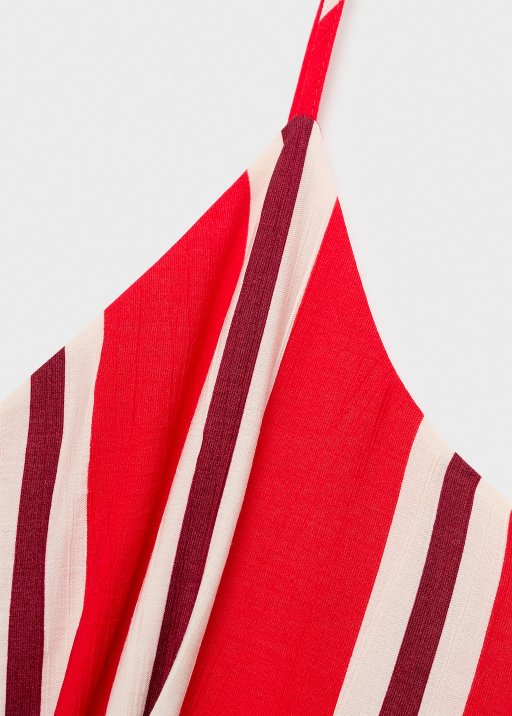 Striped jumpsuit with cut-out