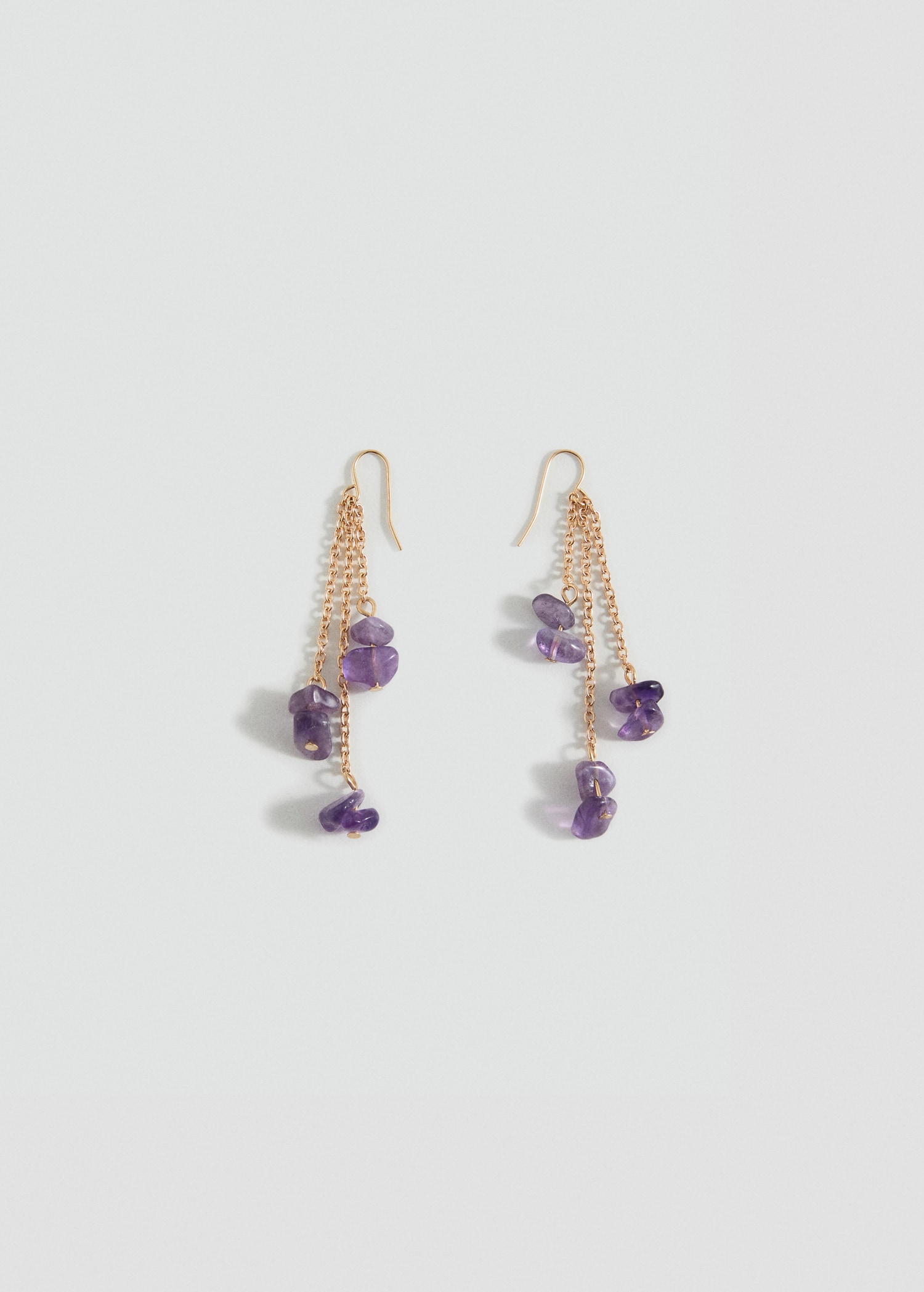 Boucles d'oreilles pendantes pierres - Article sans modèle