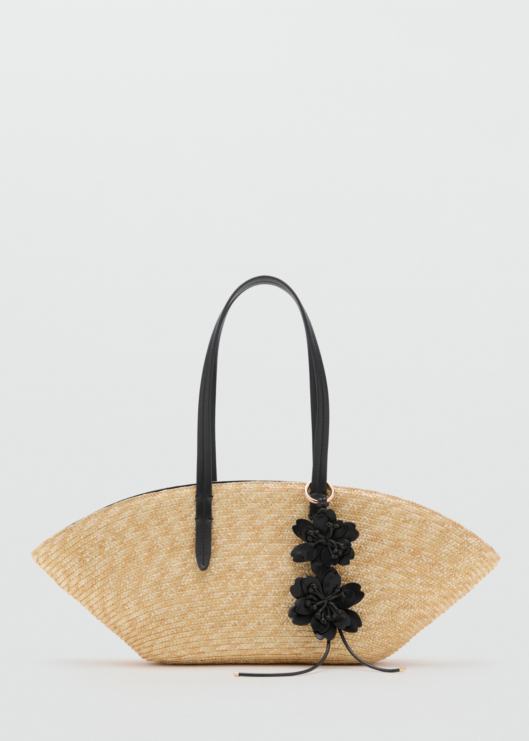 Natural fibre basket with flower charm - Article without model