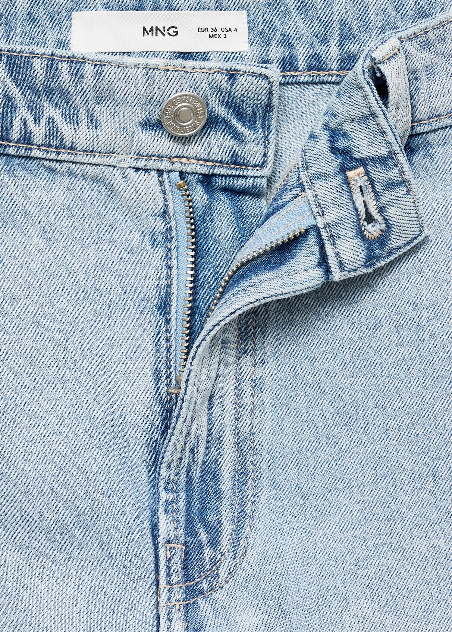 Jort en jean droit taille normale - Détail de l'article 8