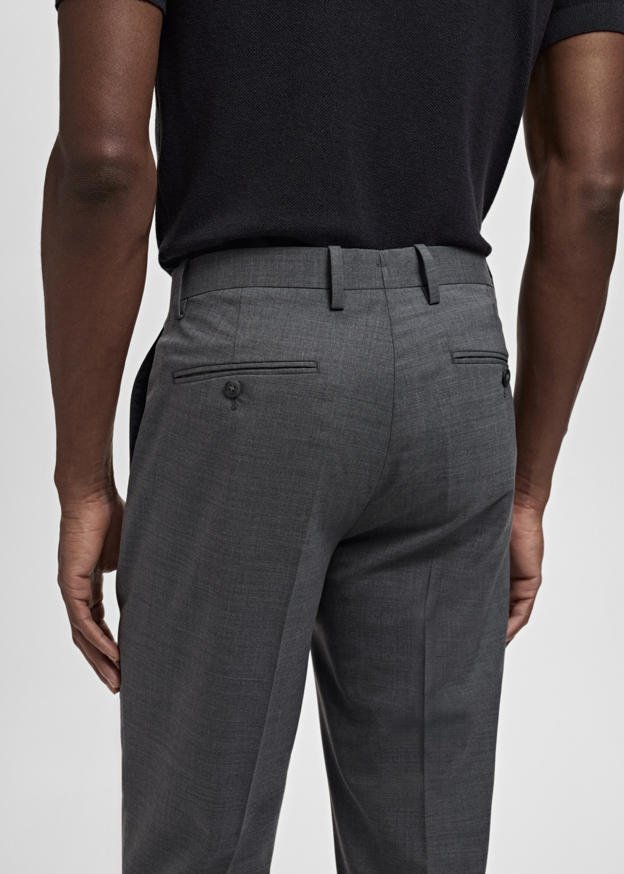 Turin 100% virgin wool suit trousers - Details of the article 6