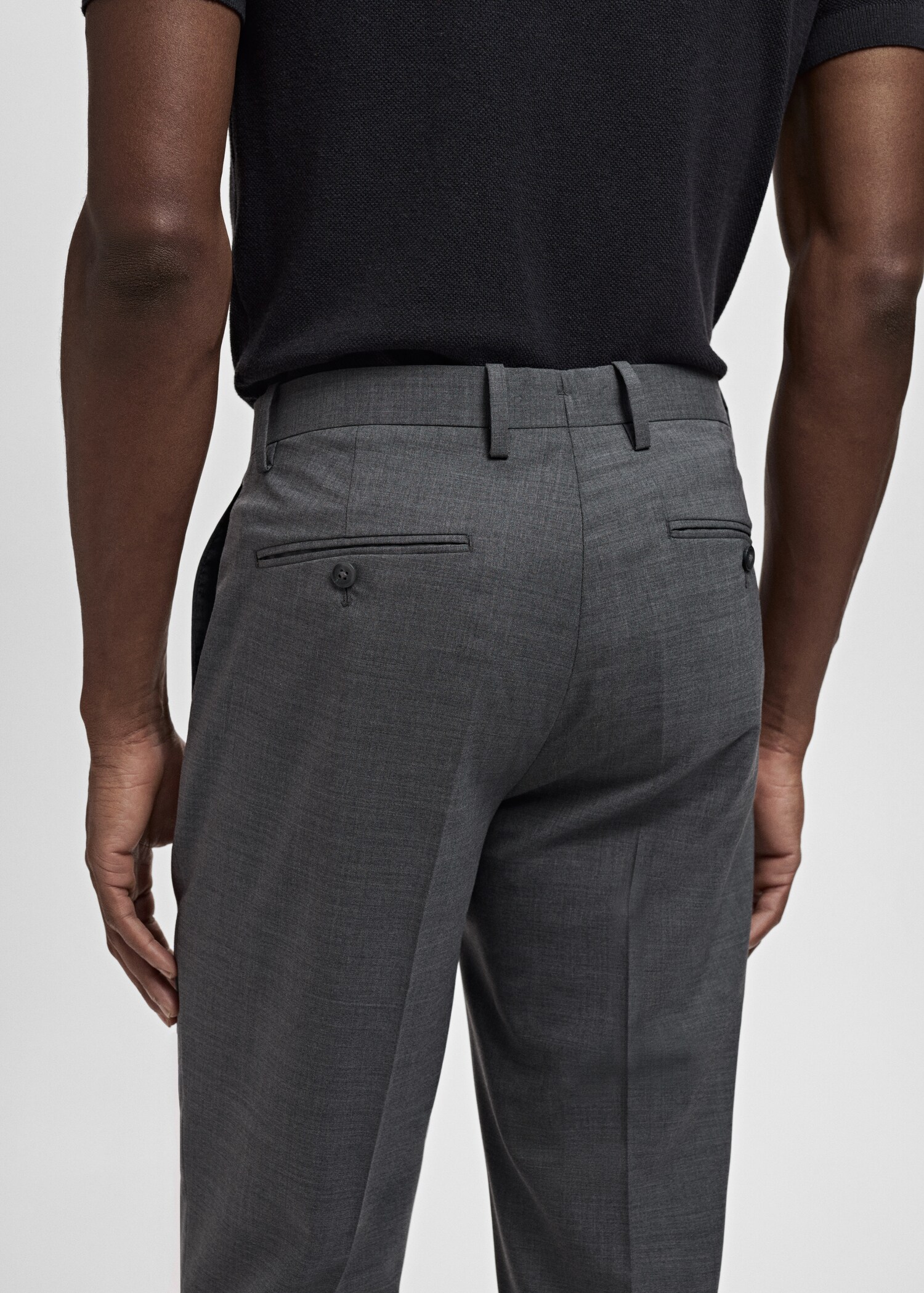 Turin 100% virgin wool suit trousers - Details of the article 6