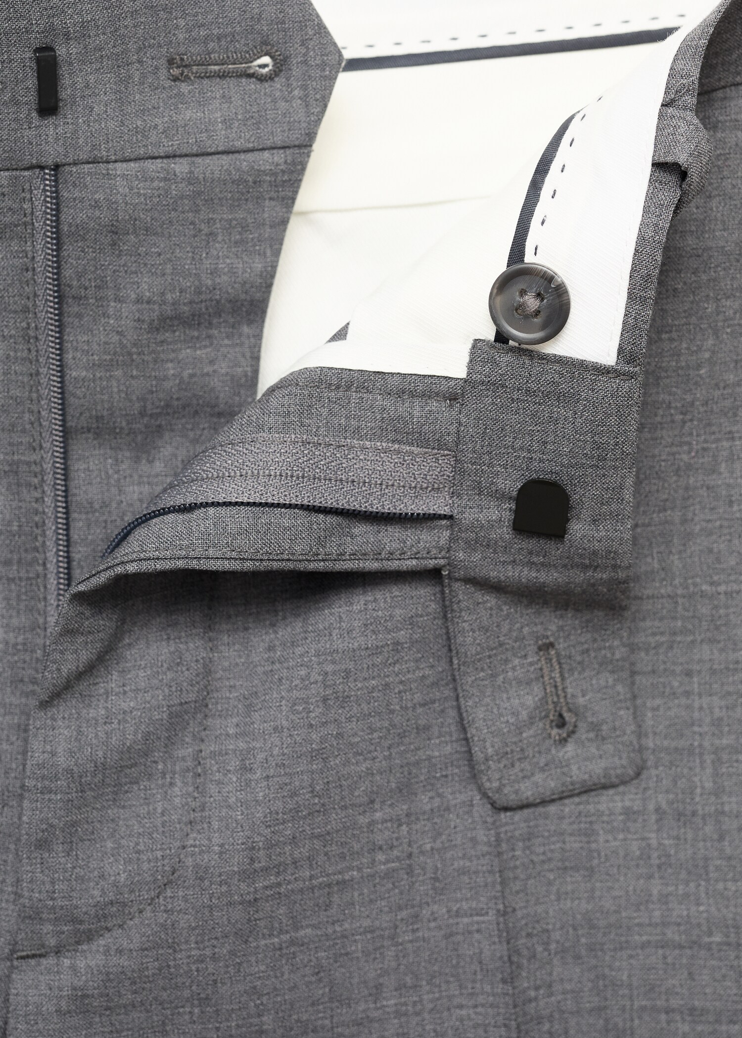 Turin 100% virgin wool suit trousers - Details of the article 8