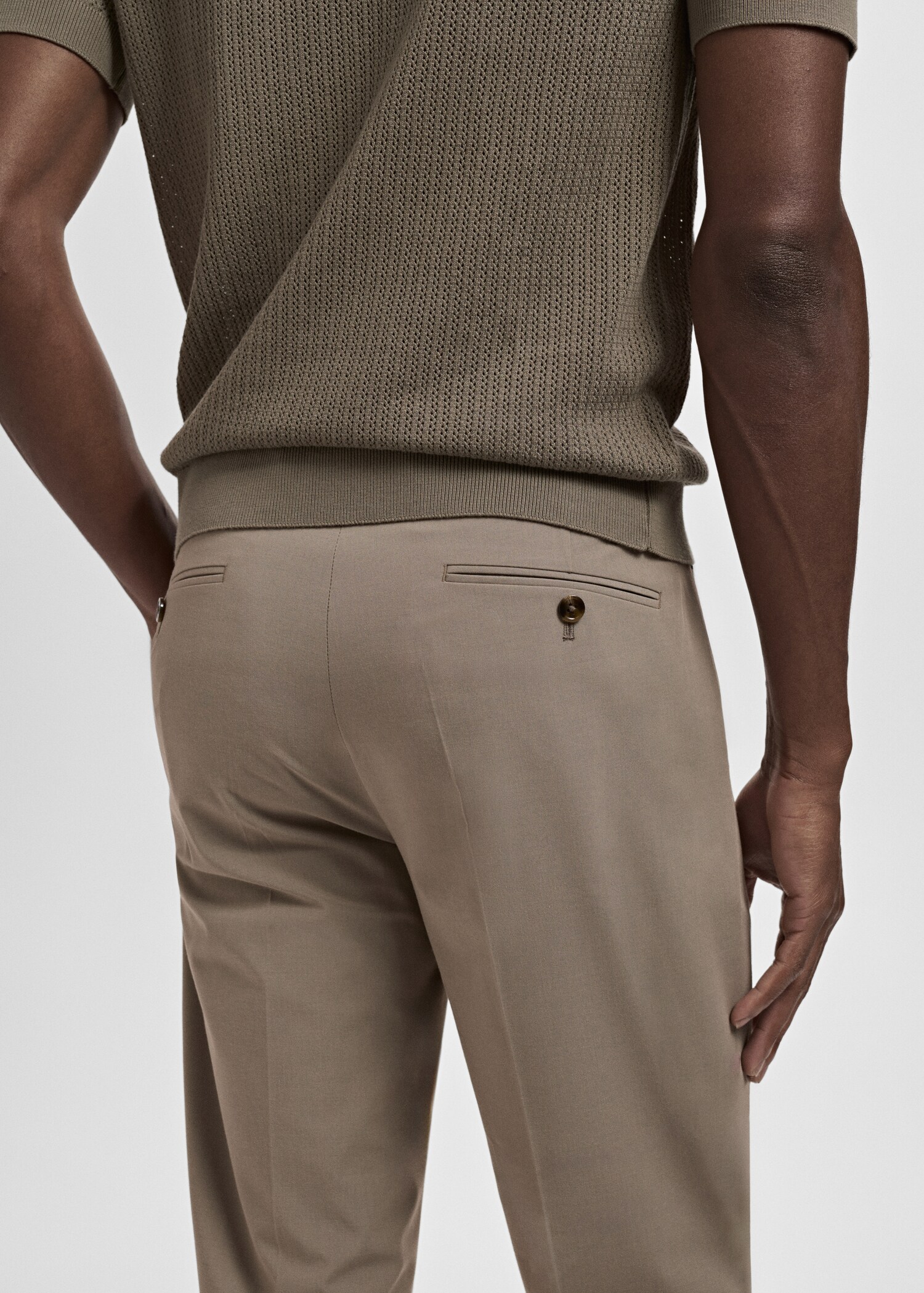 Milan slim-fit suit trousers - Details of the article 6