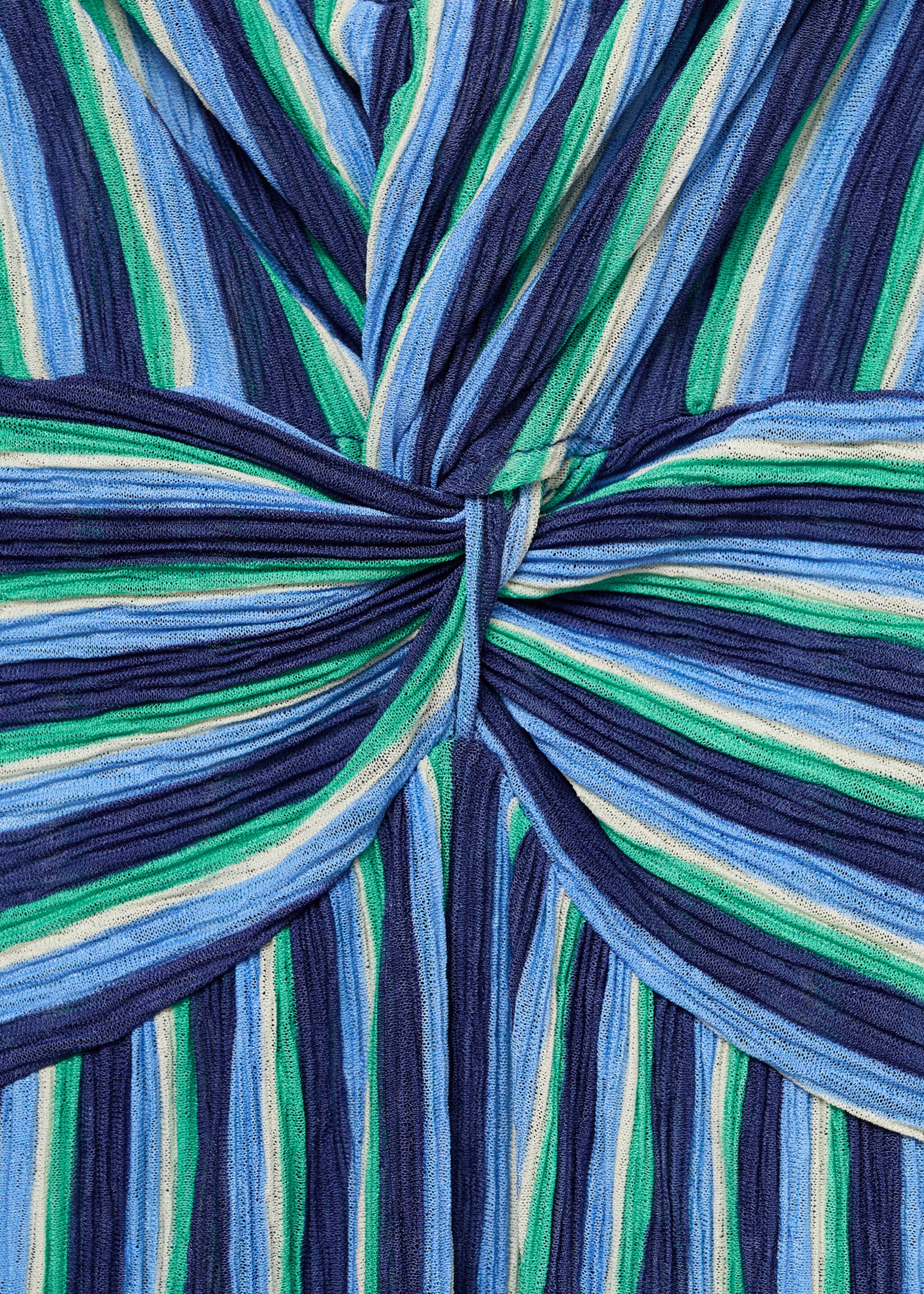 Vestido fruncido rayas - Detalle del artículo 0