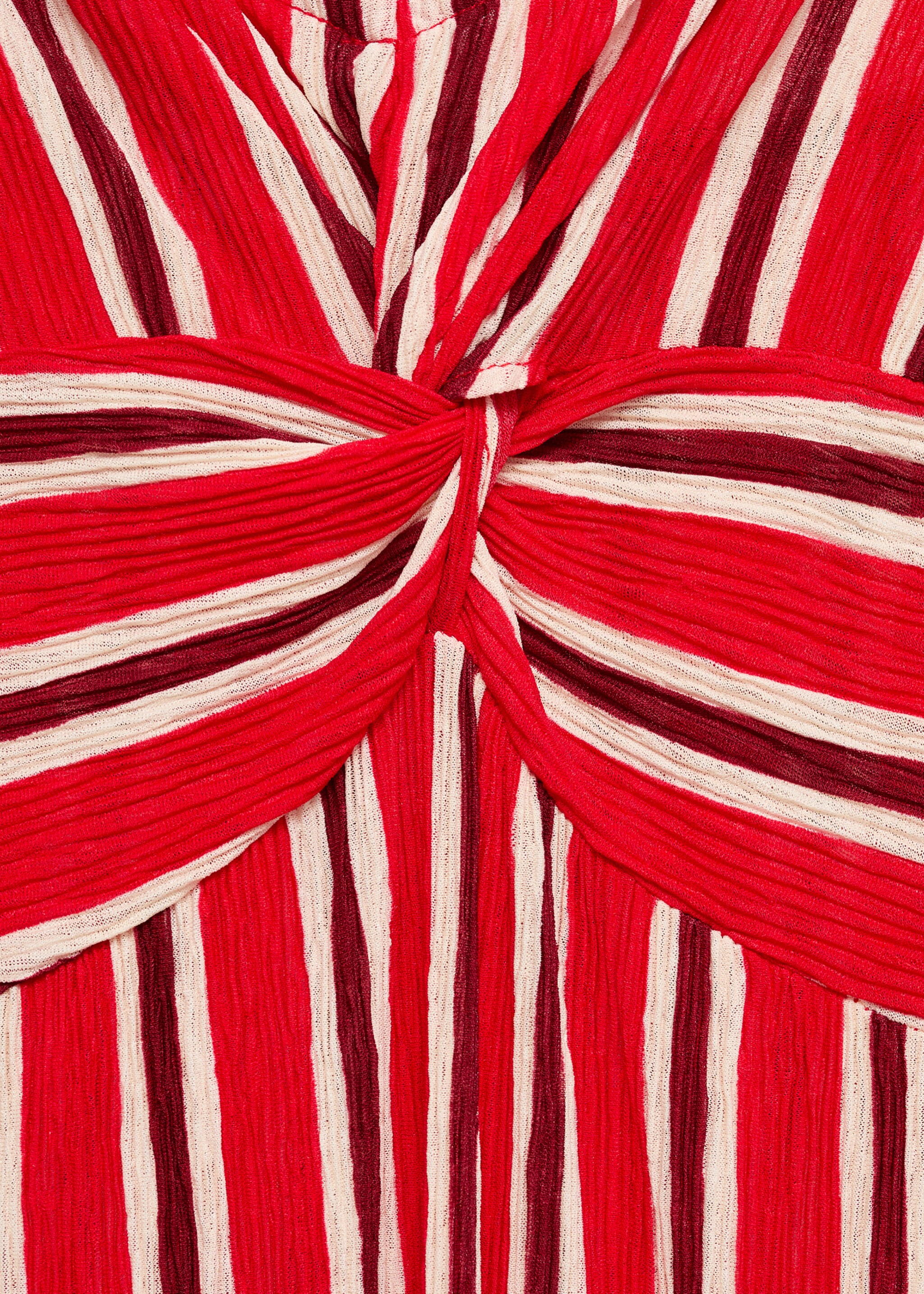 Vestido fruncido rayas - Detalle del artículo 0