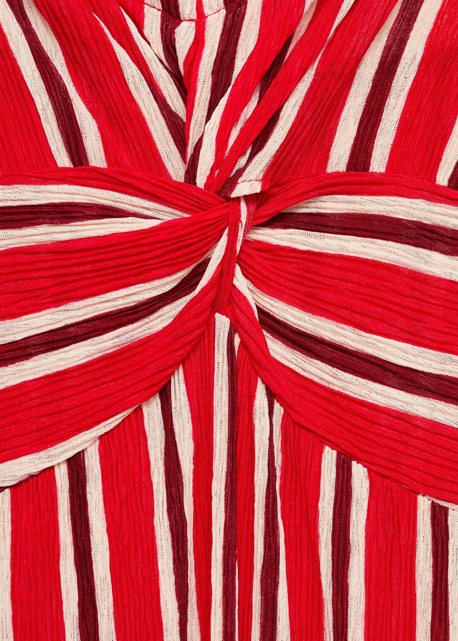 Vestido fruncido rayas - Detalle del artículo 0