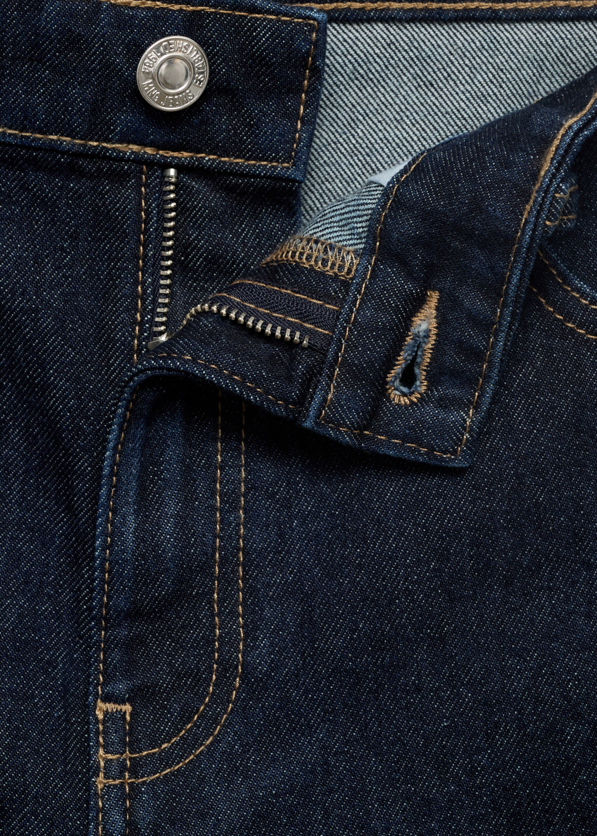 Gerade Denim-Shorts mit hohem Bund - Detail des Artikels 8