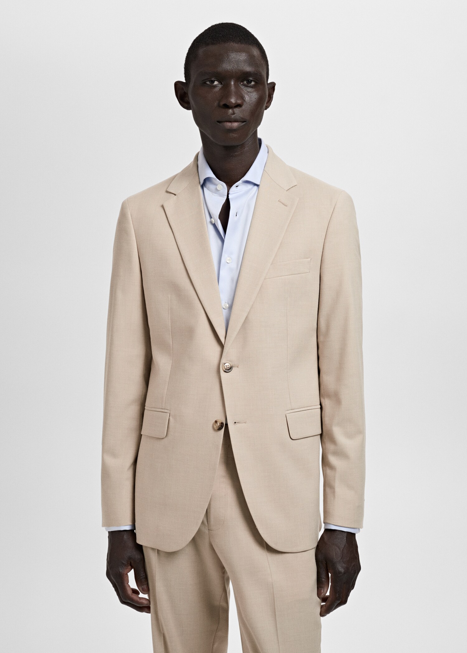 Milan slim-fit suit jacket - Medium plane