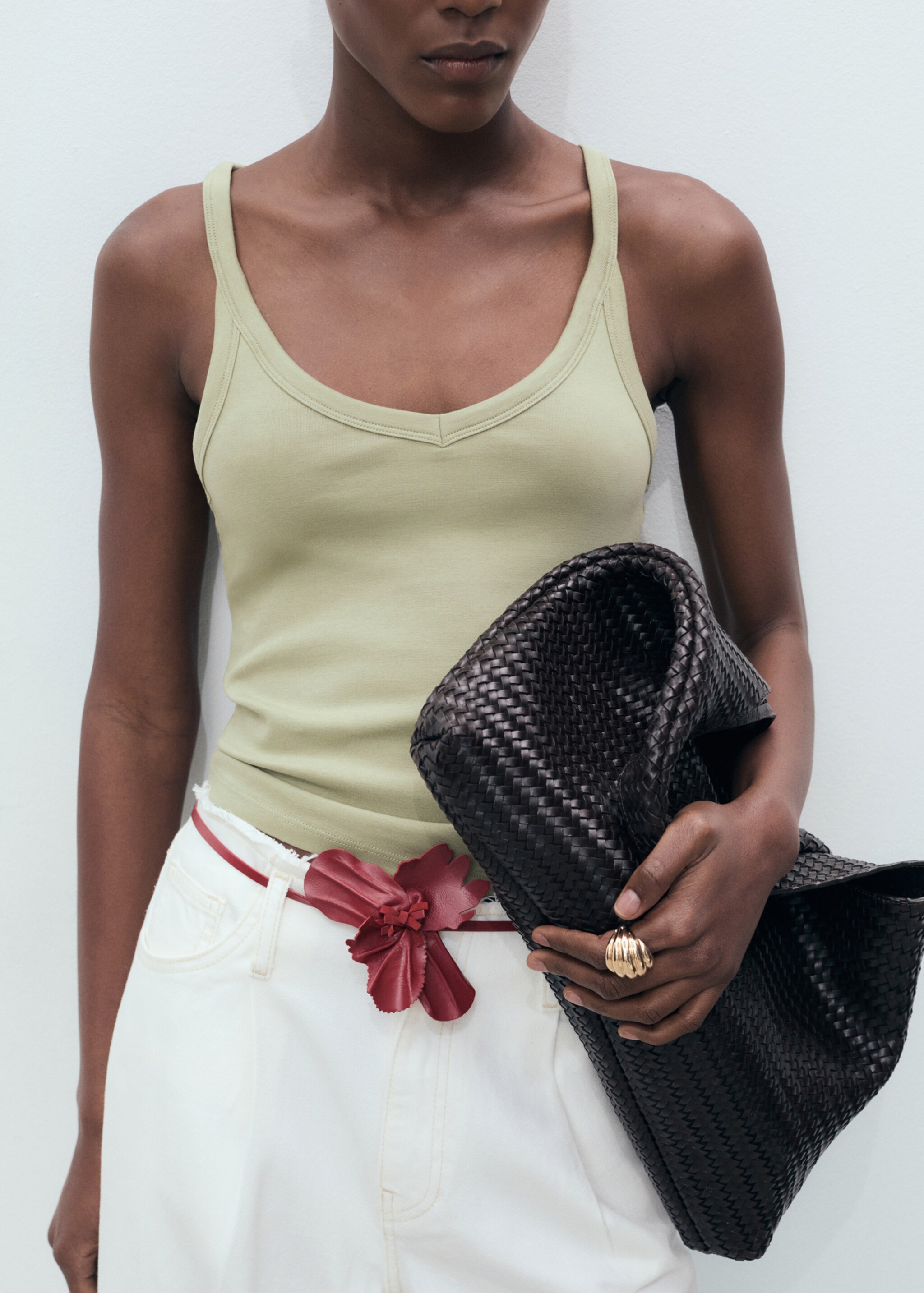 Cotton top with straps - Medium plane