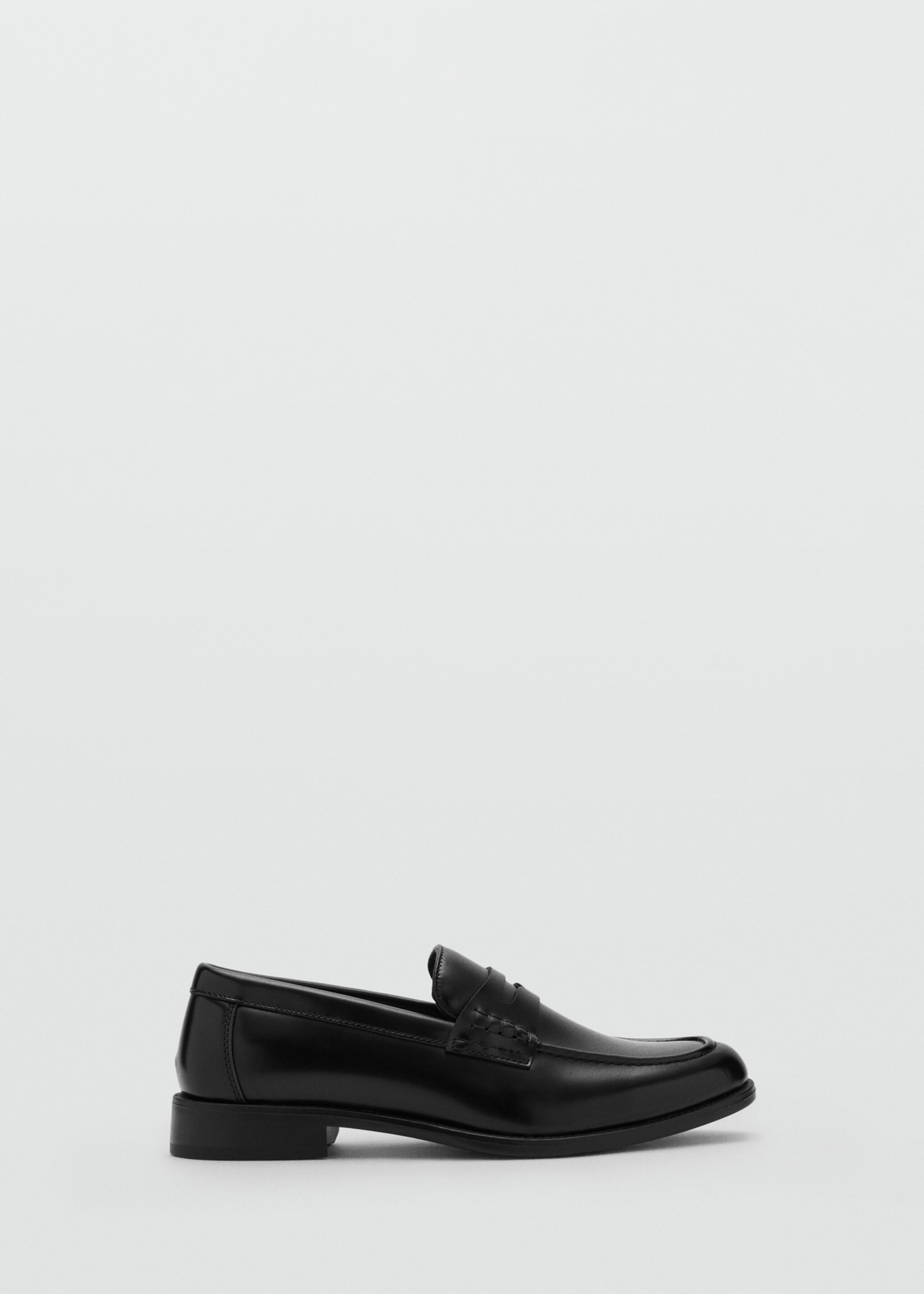Nappa leather-effect moccasins - Article without model