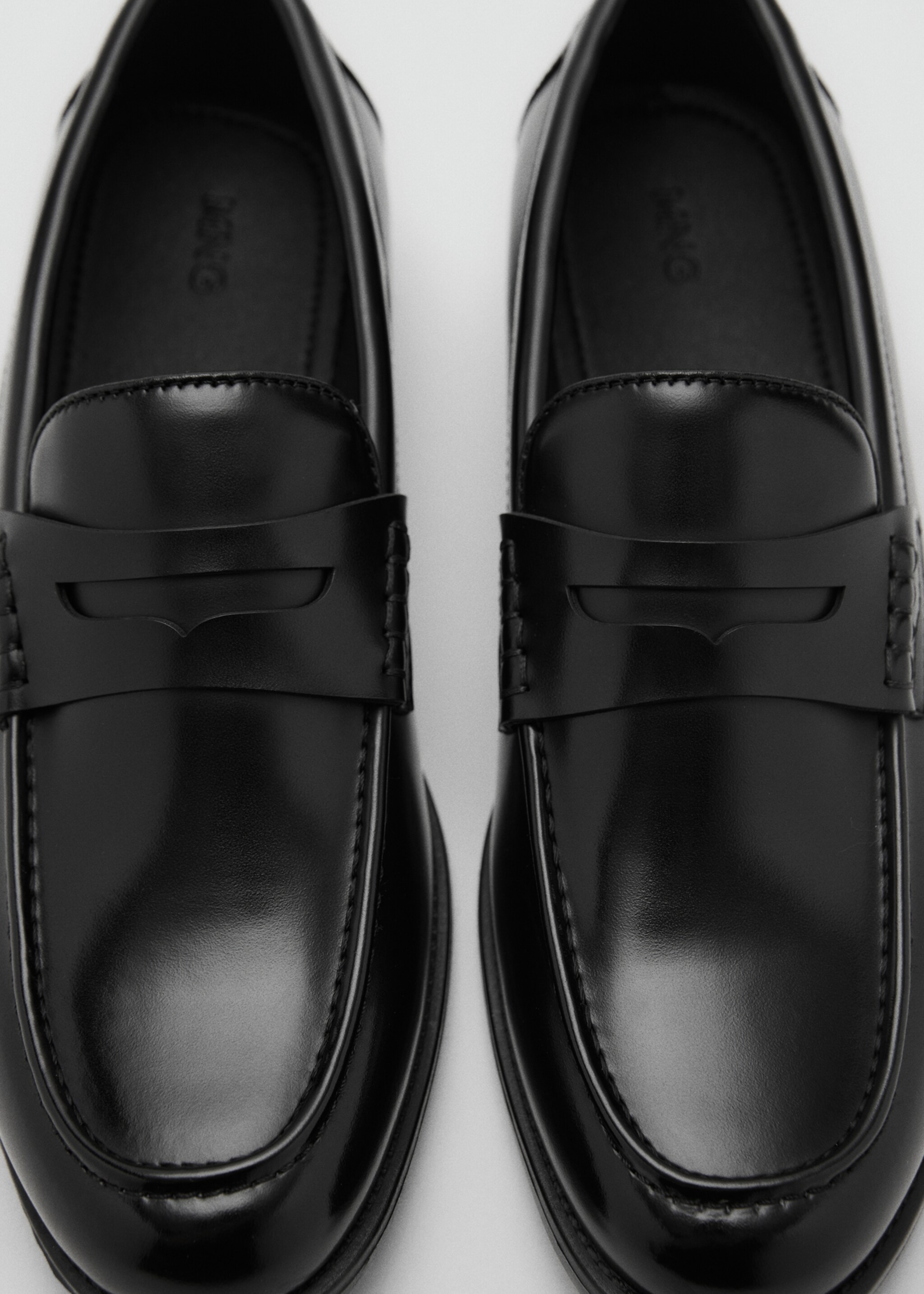 Nappa leather-effect moccasins - Details of the article 2