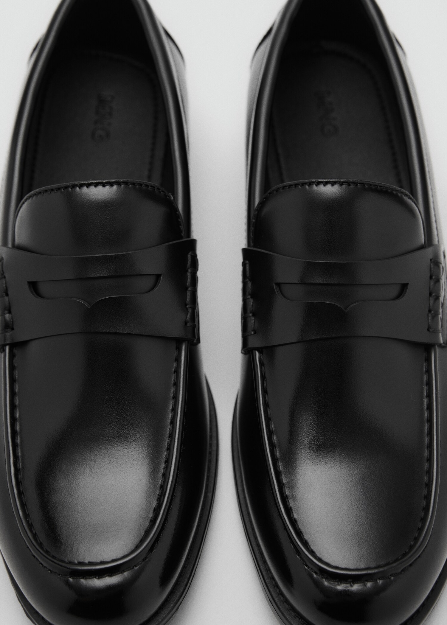 Nappa leather-effect moccasins - Details of the article 2