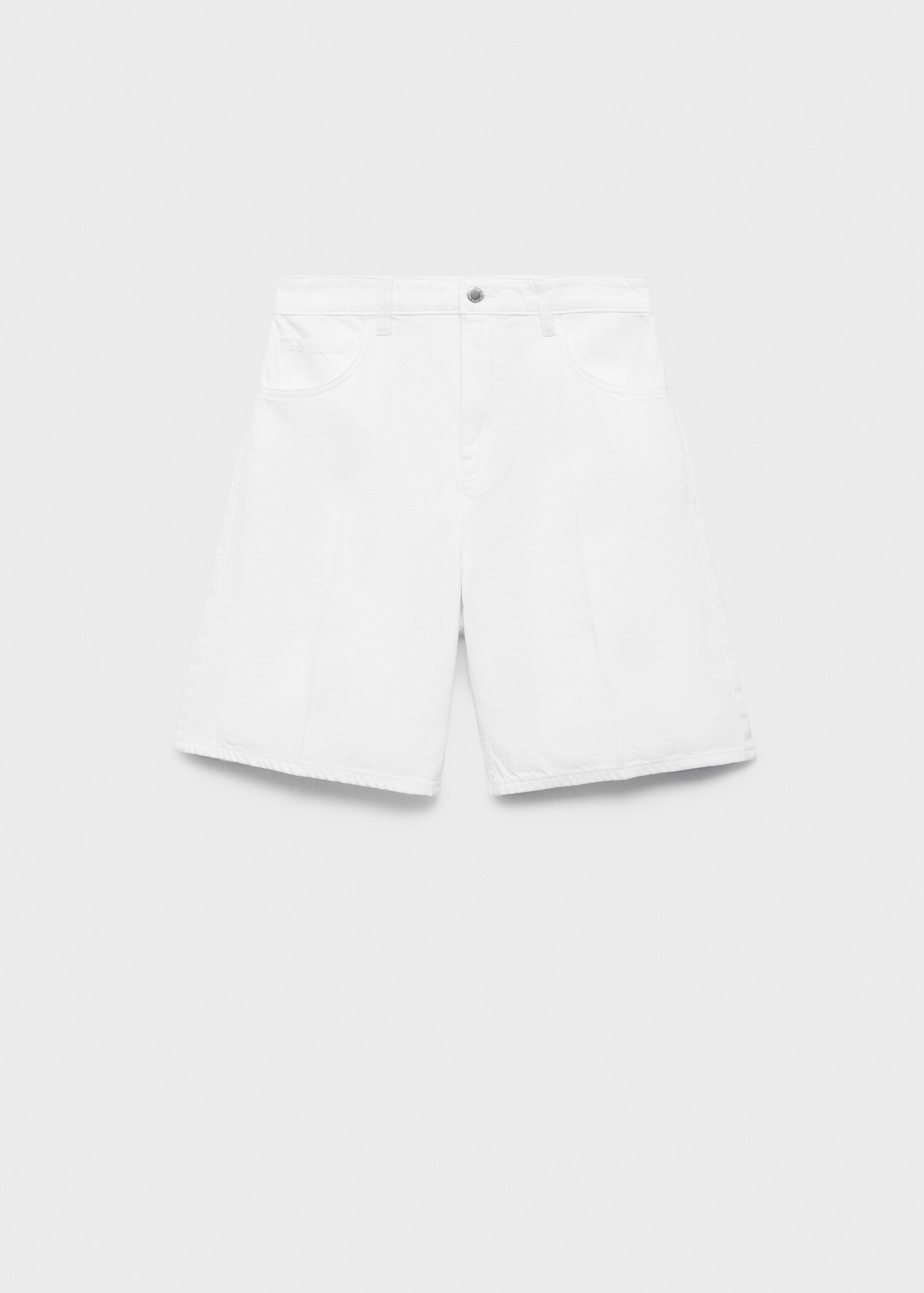 Bermuda en jean droit taille haute - Article sans modèle