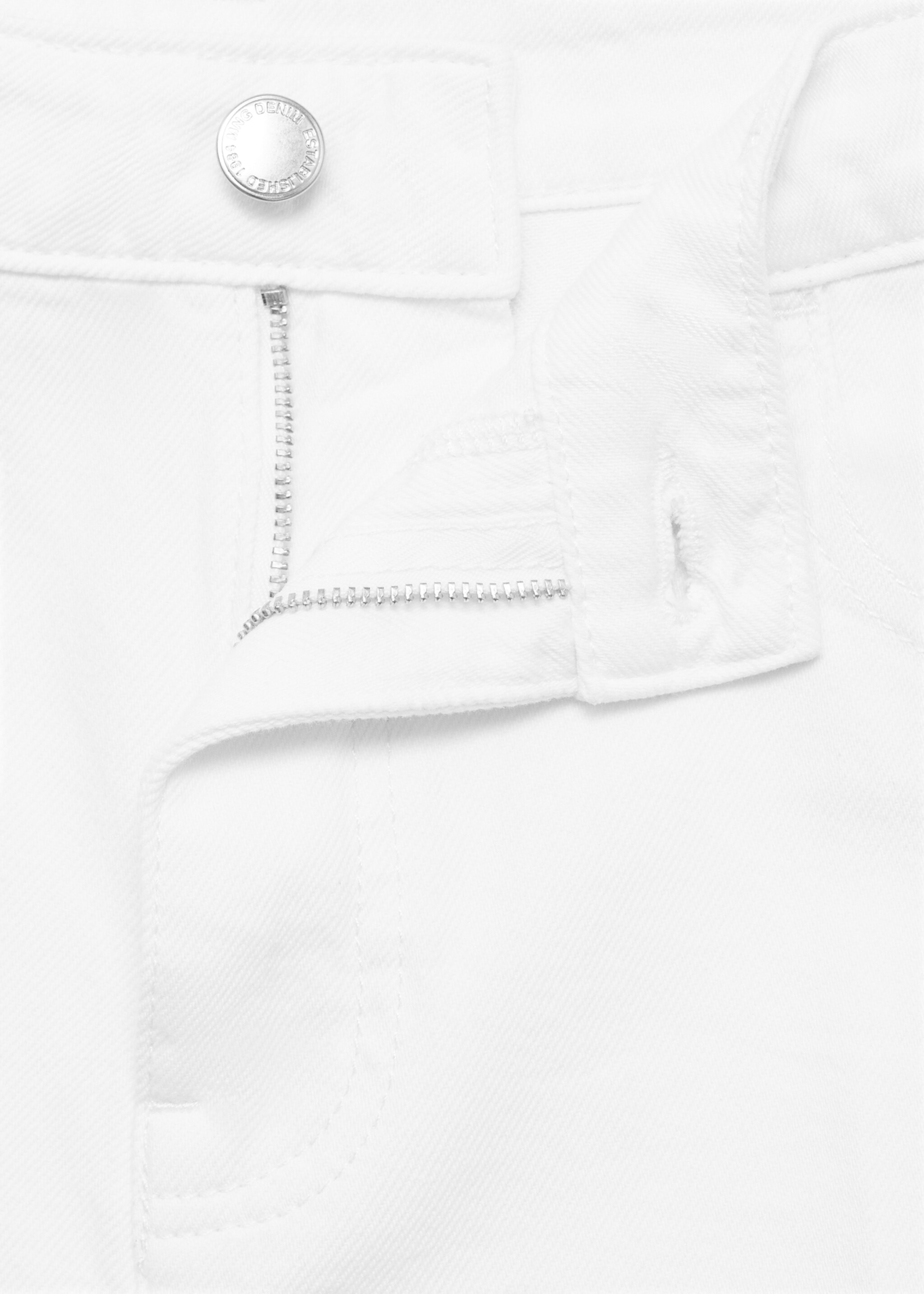 High-waist straight-fit denim shorts - Details of the article 8
