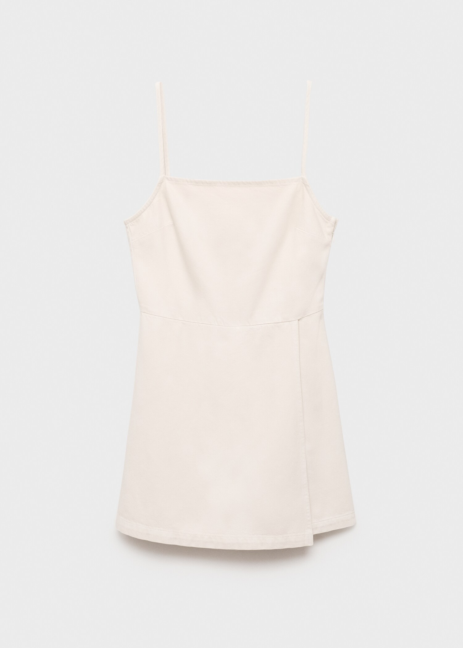 Short denim pinafore - Article without model
