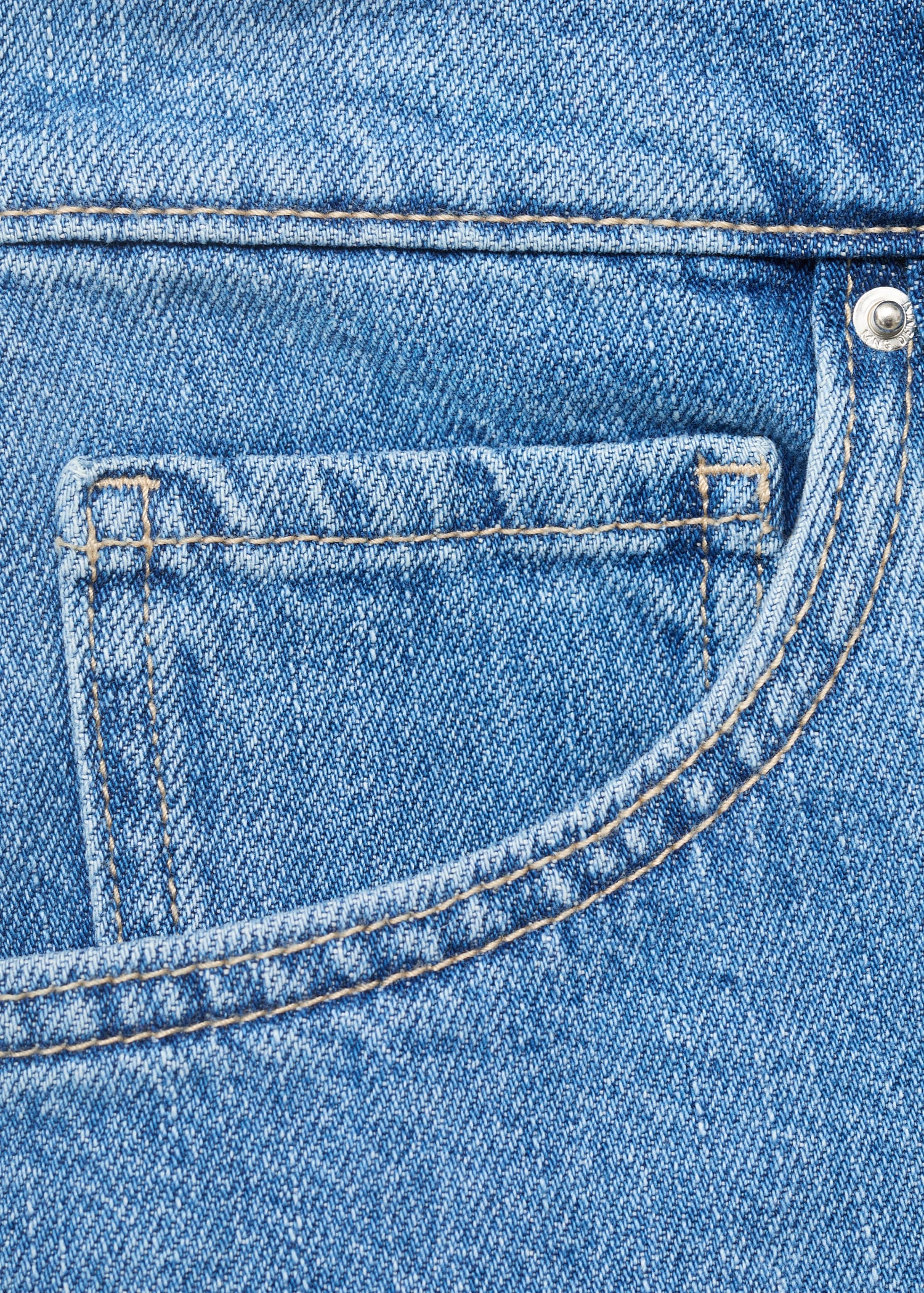 Short en jean droit taille haute - Détail de l'article 0
