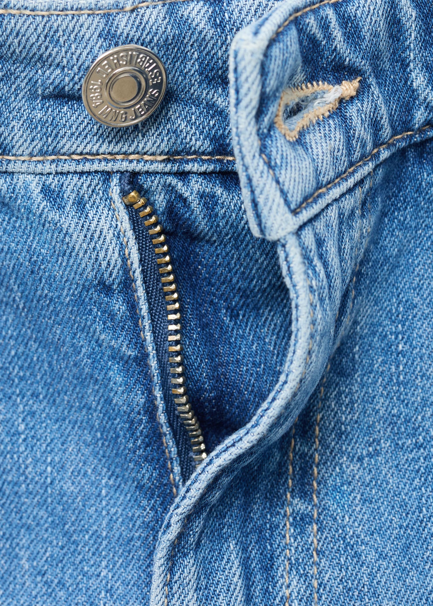 Short en jean droit taille haute - Détail de l'article 8