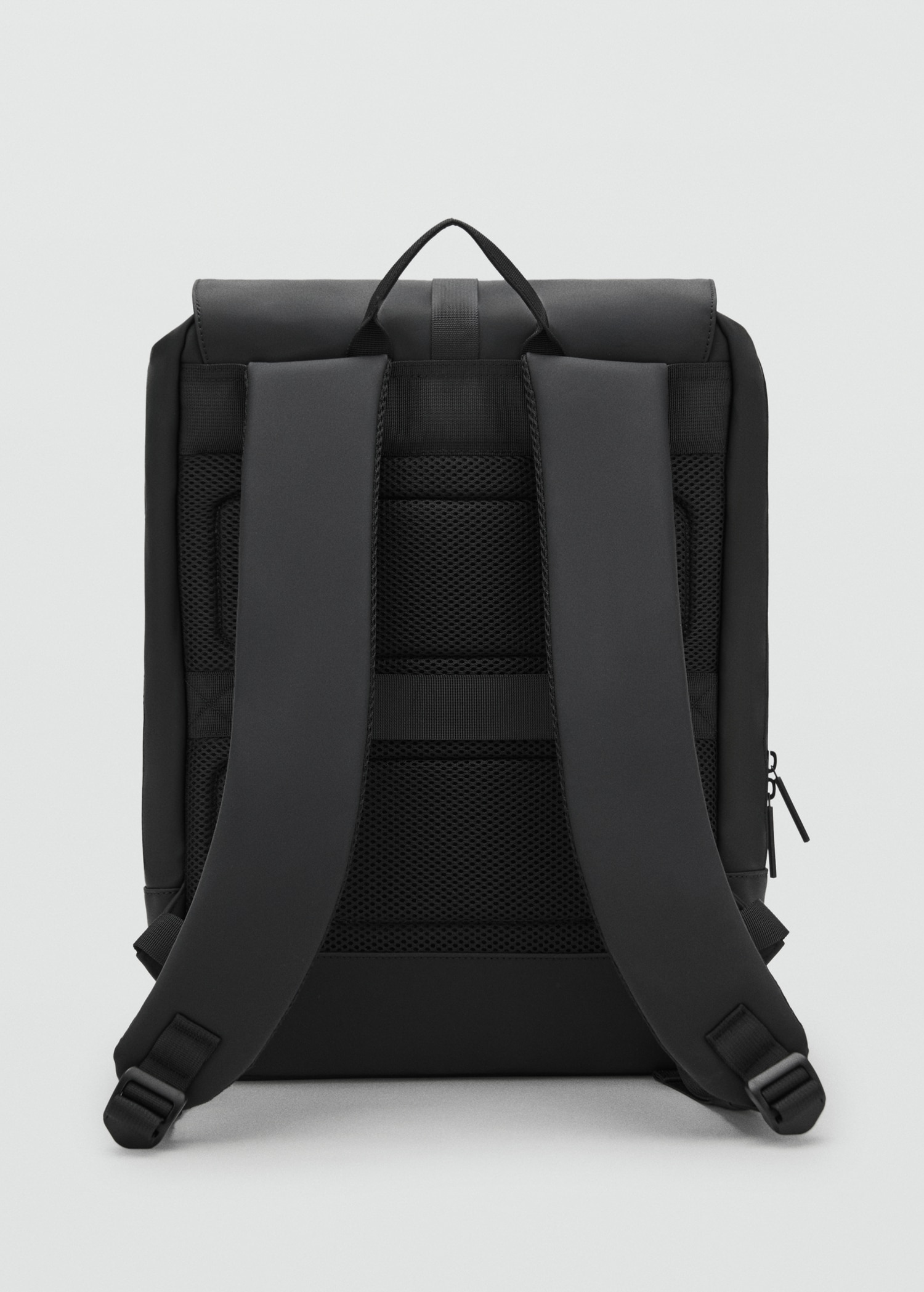 Rubberized backpack with flap closure Men MANGO Philippines